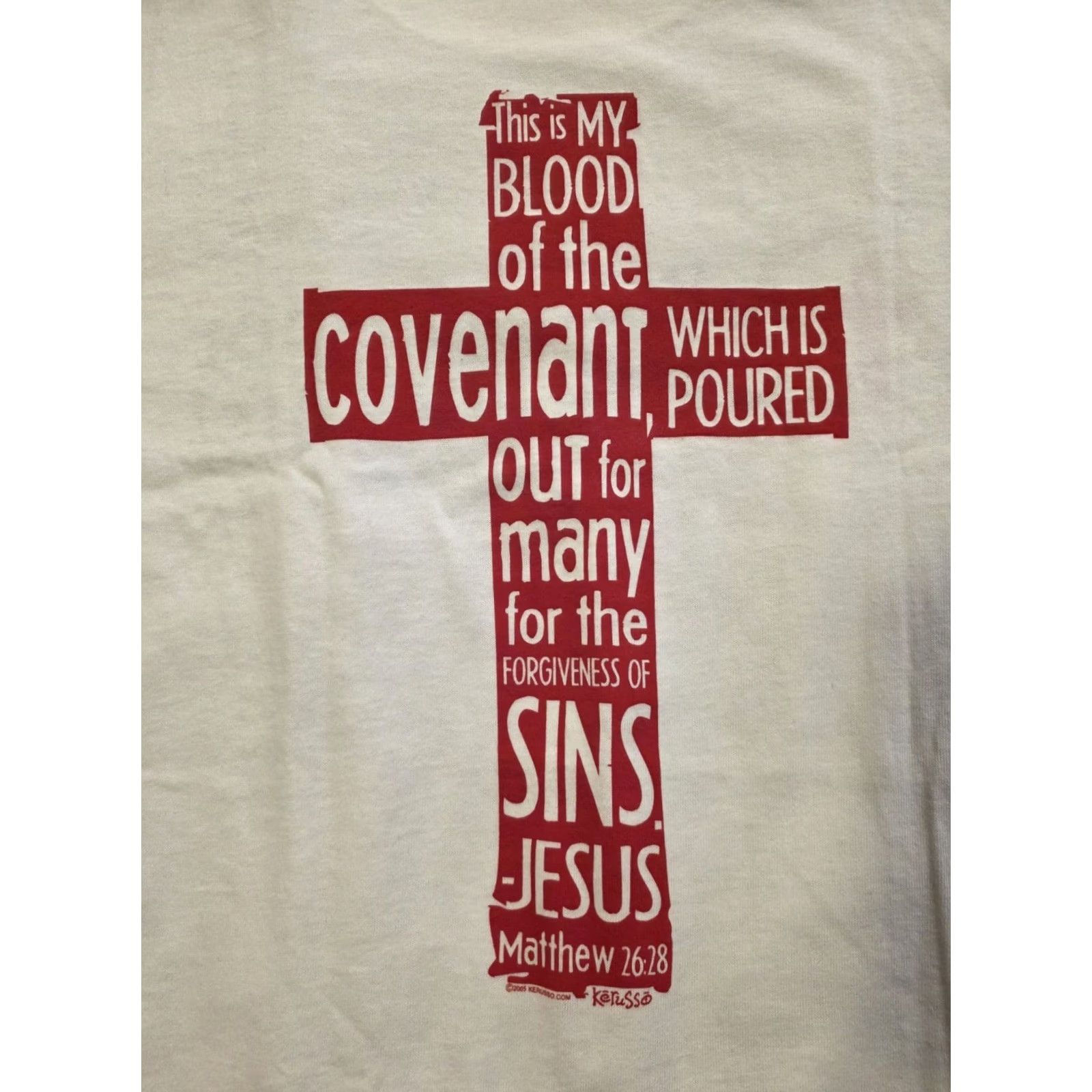Doublet VINTAGE Kerusso Jesus Tee Double-Sided T Shirt White Adult Medium NWT Shirt Mens Size US M / EU 48-50 / 2 - 5 Thumbnail