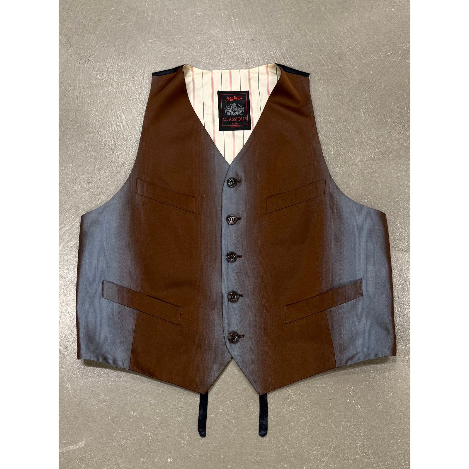 Jean Paul Gaultier 1990s Jean Paul Gaultier iridiscent gradient vest Size 52S - 1 Thumbnail