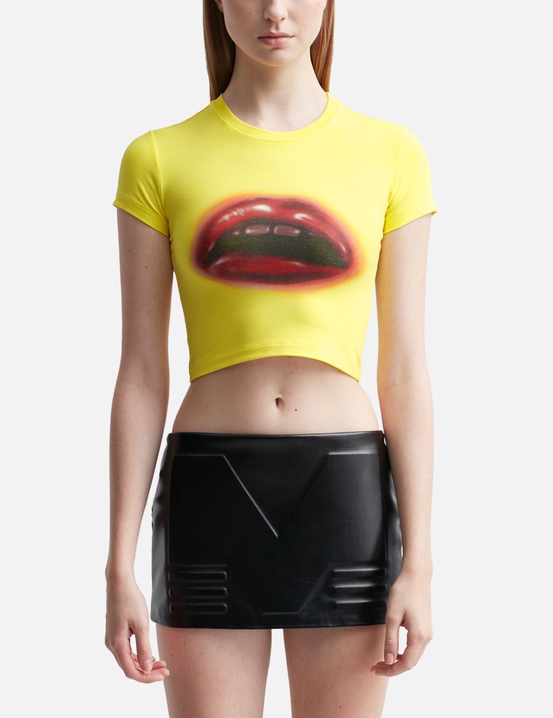 Mowalola Mowalola Baby Lip Cropped Tee Size L / US 10 / IT 46 - 6 Thumbnail