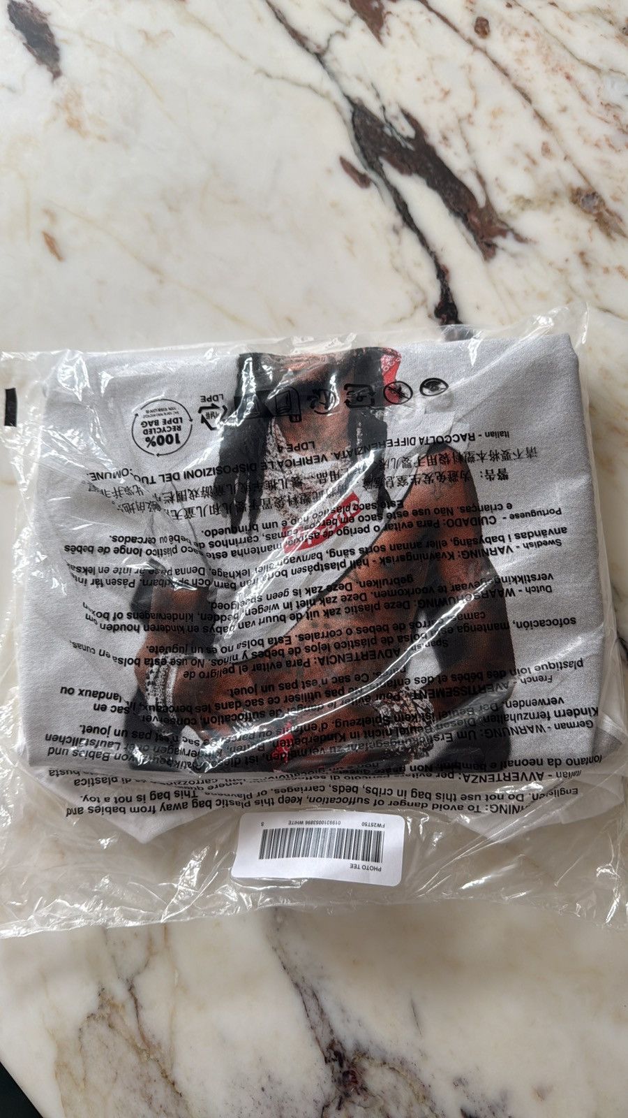 Supreme Supreme x Playboi carti white photo tee Size US S / EU 44-46 / 1 - 4 Thumbnail