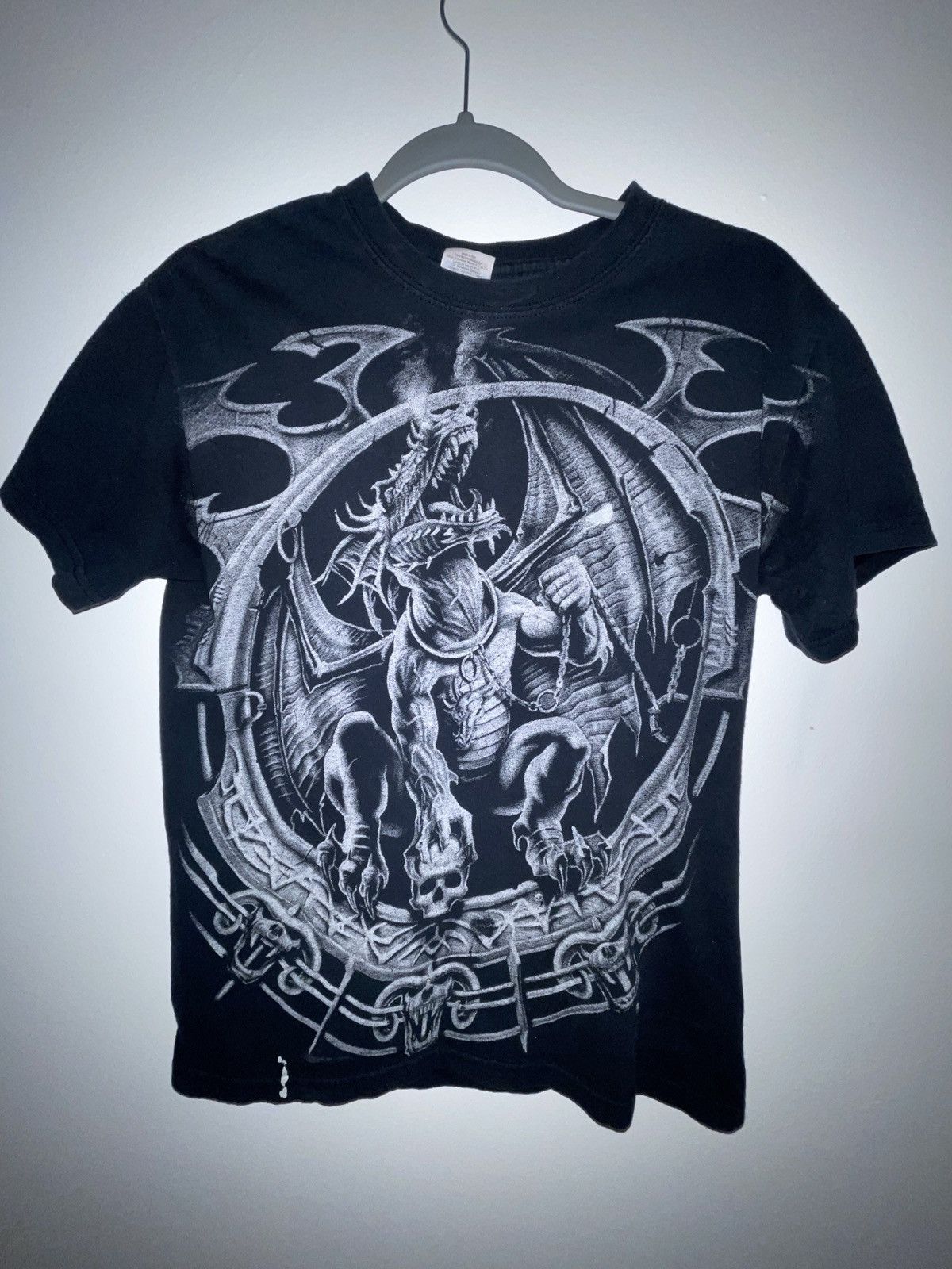 Vintage VINTAGE satanic large print tee Size US S / EU 44-46 / 1 - 1 Thumbnail