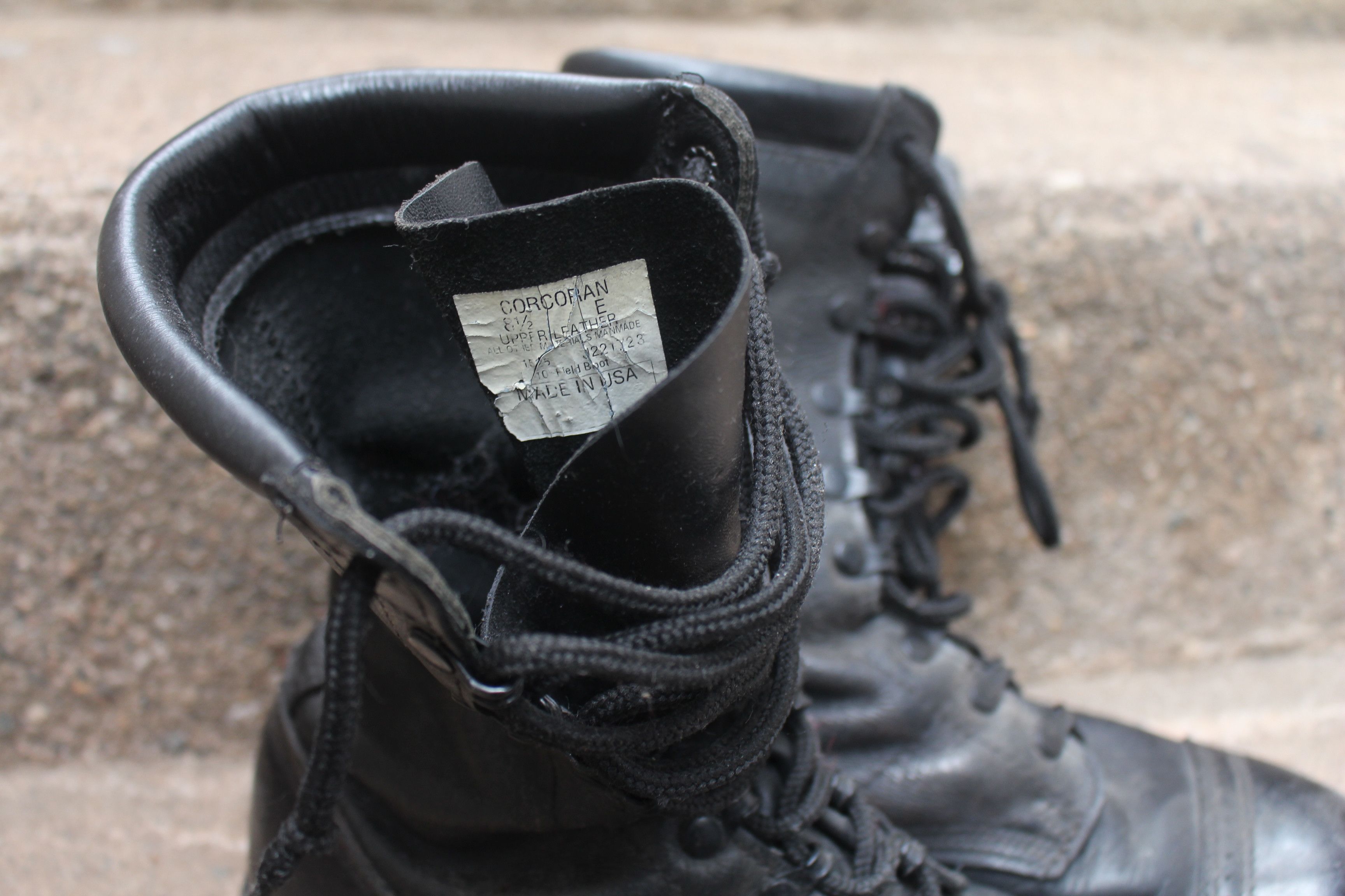 Corcoran Vintage 1525 Made in USA Black Field Combat Boot Size US 8.5 / EU 41-42 - 4 Thumbnail