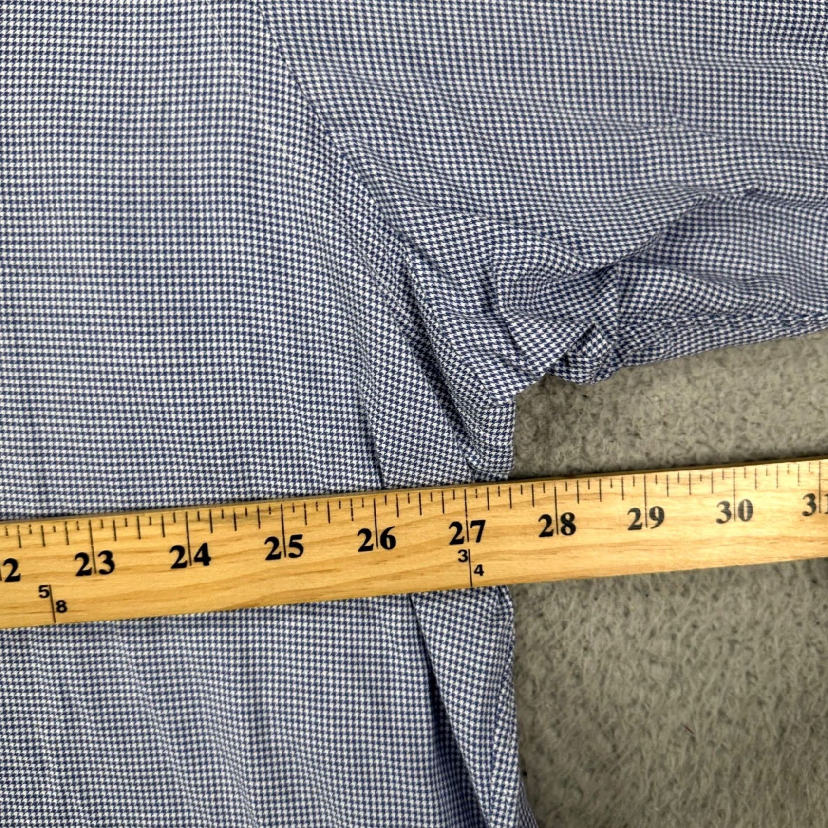 Ralph Lauren Ralph Lauren Blake Shirt Button Down Mens XL Blue Houndstooth Long Sleeve Pony Size US XL / EU 56 / 4 - 6 Thumbnail