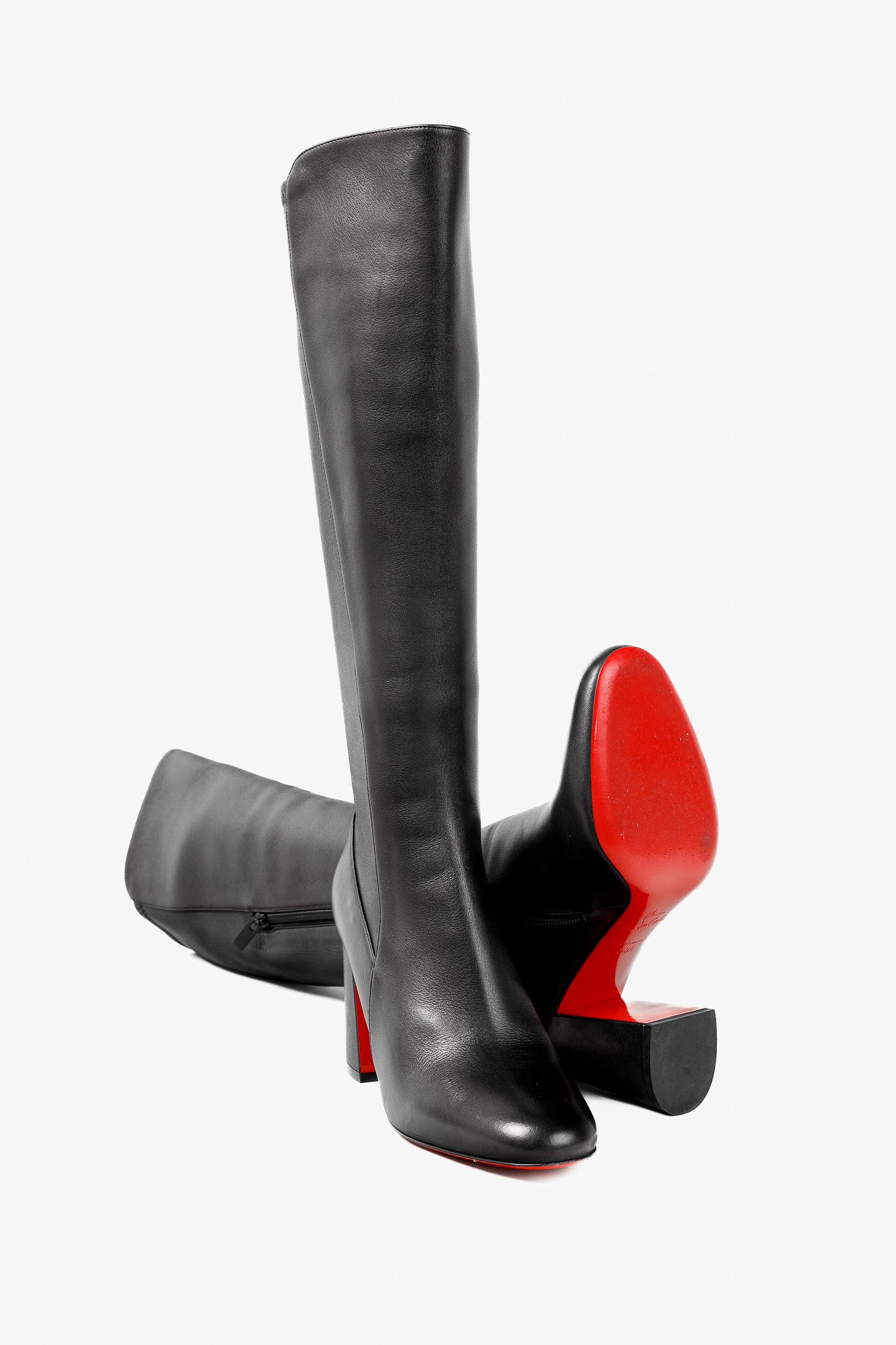 Christian Louboutin Christian Louboutin Kronobotte 85 Knee-High Leather Boots Size US 8 / IT 38 - 5 Thumbnail