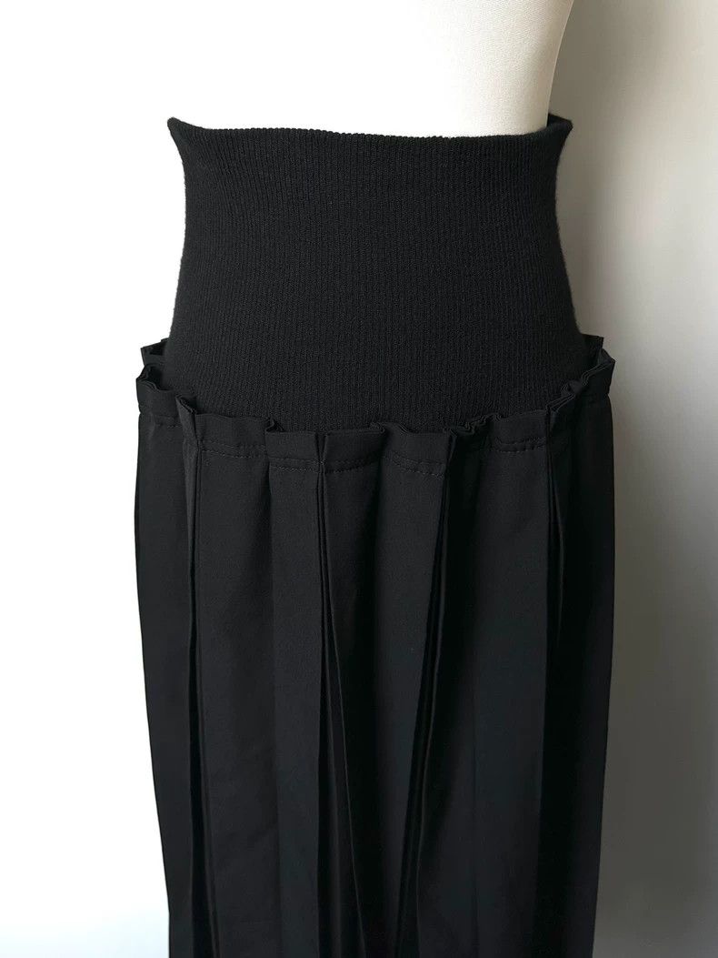 Y's Y's size 3 Knit patchwork pleated skirt Size 25" / US 0 / IT 36 - 3 Thumbnail