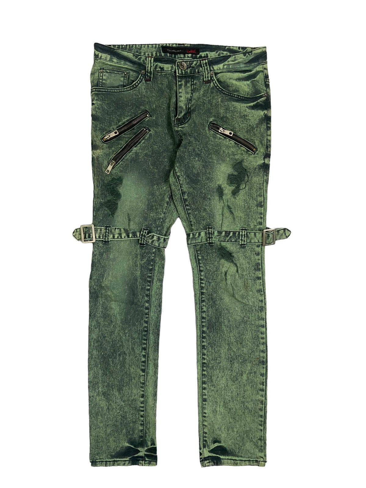 Japanese Brand × Seditionaries Vintage ILDF Archival Clothing Punk Design Denim Pants Size US 31 - 1 Thumbnail