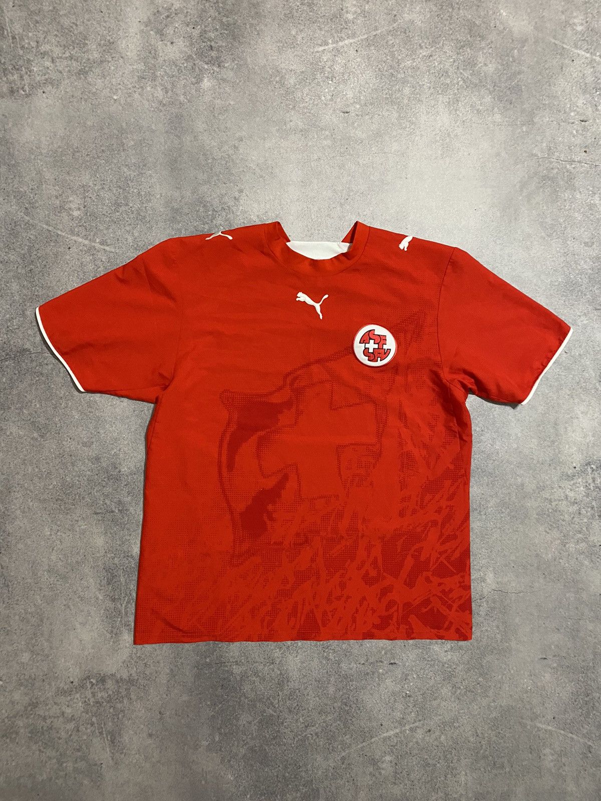 Puma Puma Switzerland National Team 2006/2007 Soccer Jersey Shirt Size US L / EU 52-54 / 3 - 1 Thumbnail