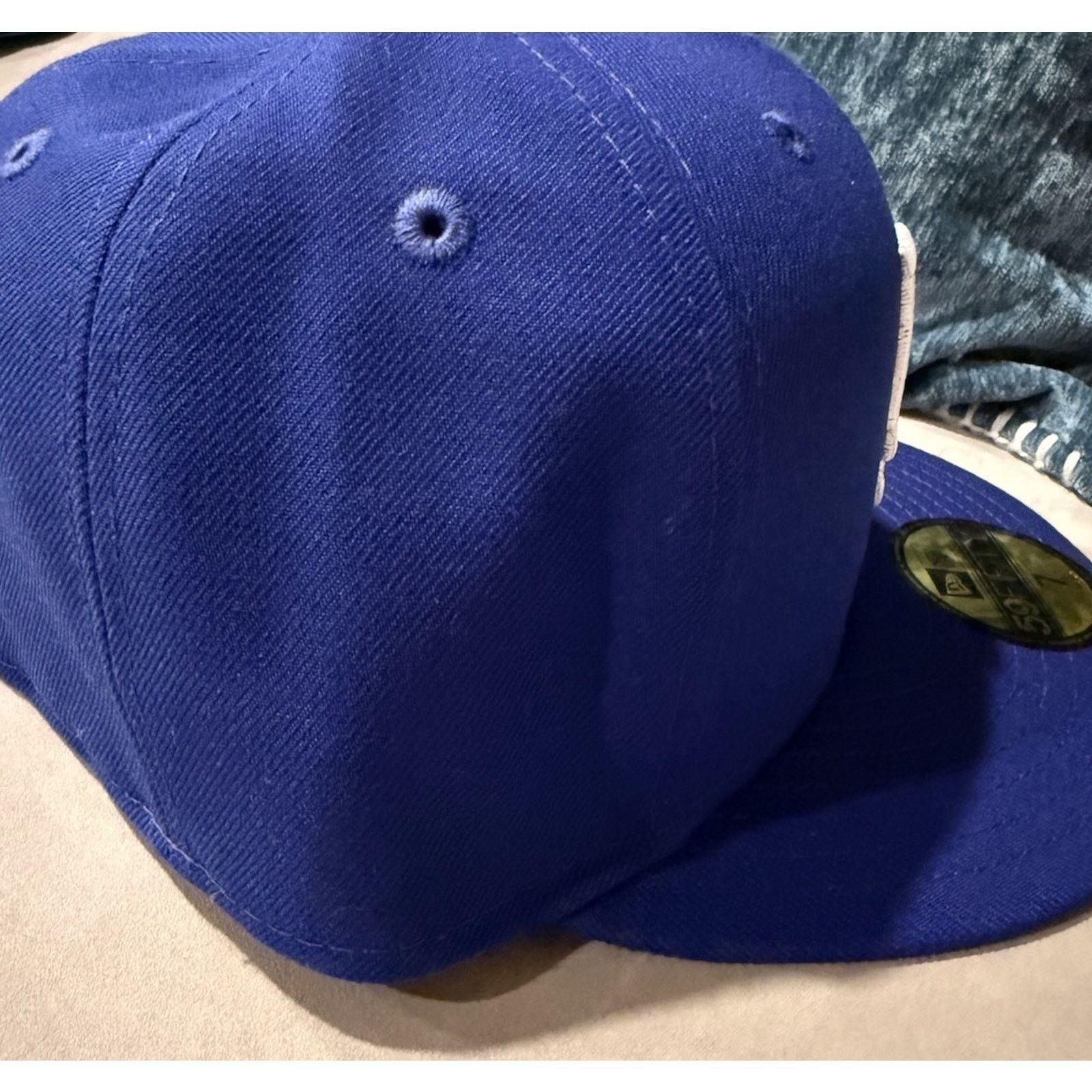 New Era LA Dodgers New Era 59FIFTY Fitted Hat Blue Size 7 New Size 26 - 3 Thumbnail