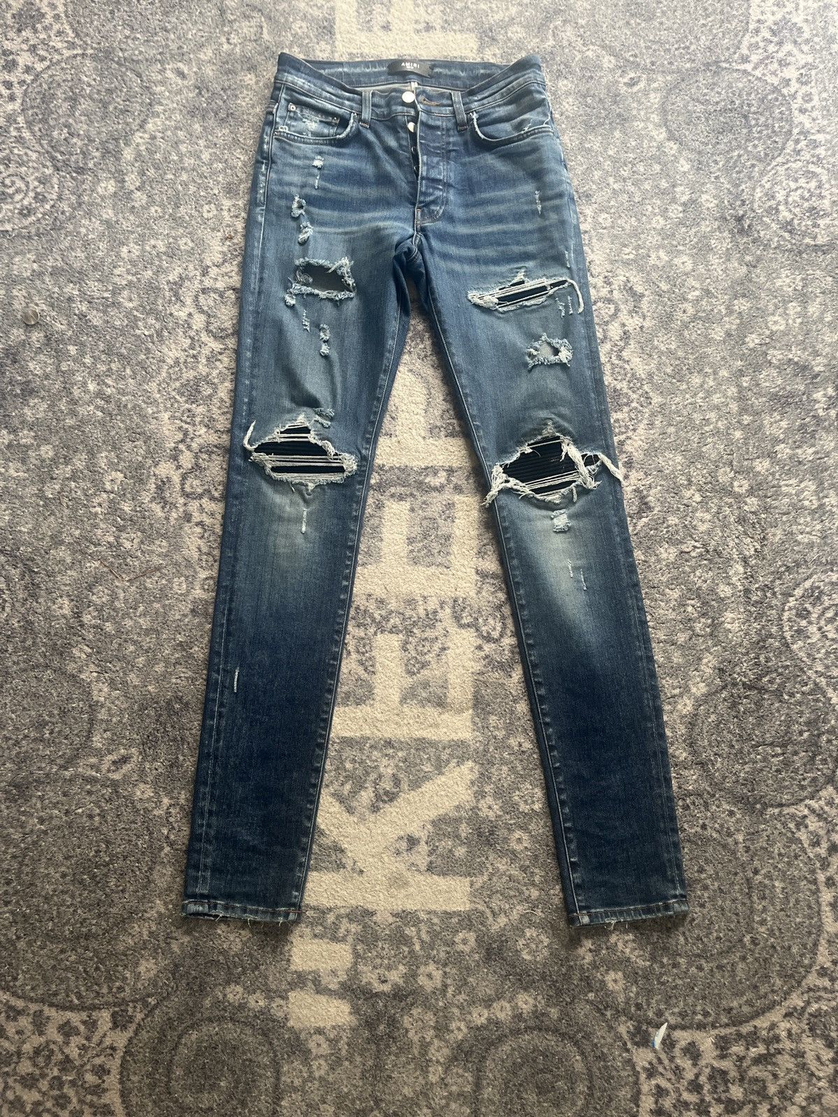 Amiri Mike Amiri MX1 Distressed Denim Size US 30 / EU 46 - 1 Thumbnail