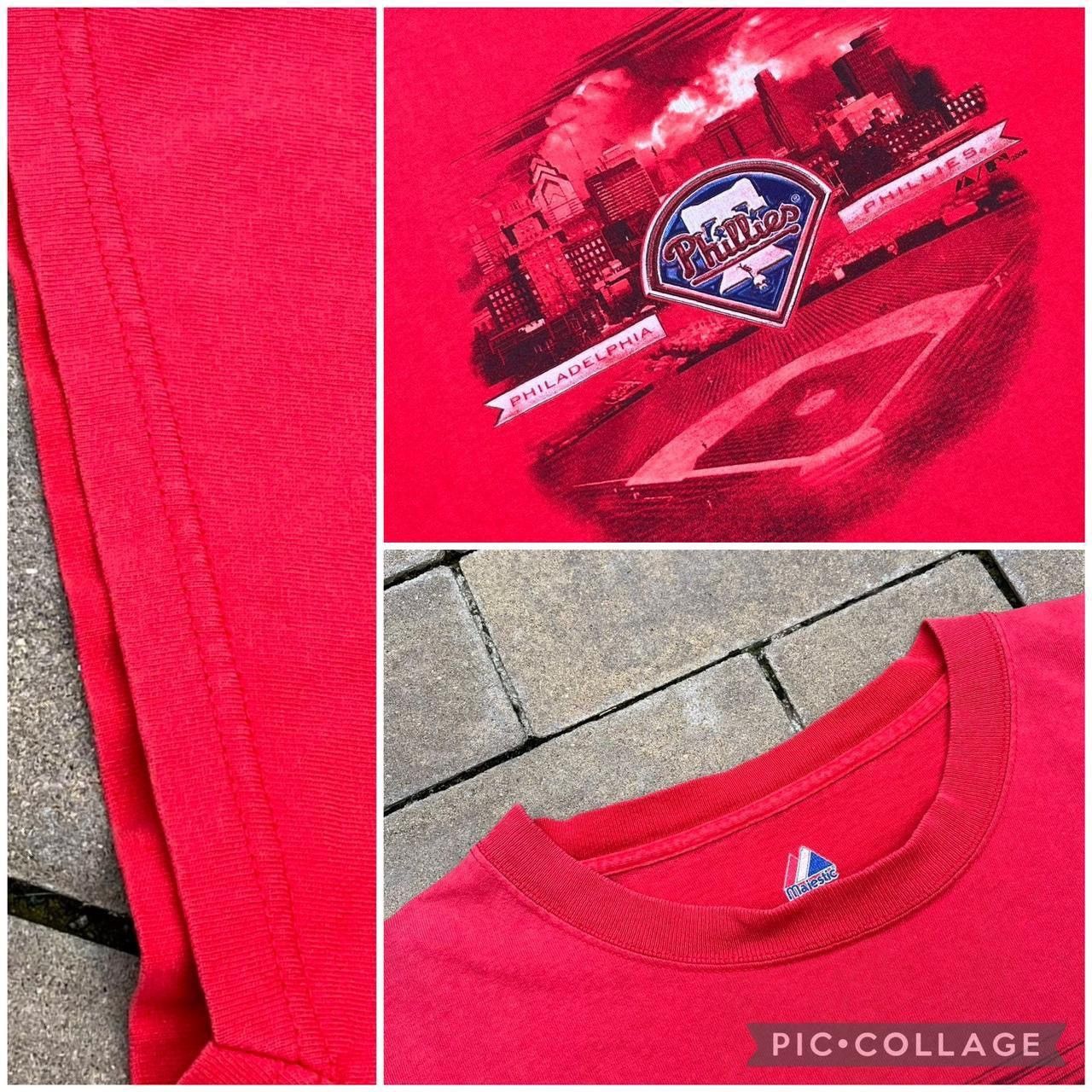 MLB × Majestic × Vintage Majestic MLB Philadelphia Phillies Baseball Sports Tshirt Size US XL / EU 56 / 4 - 3 Thumbnail