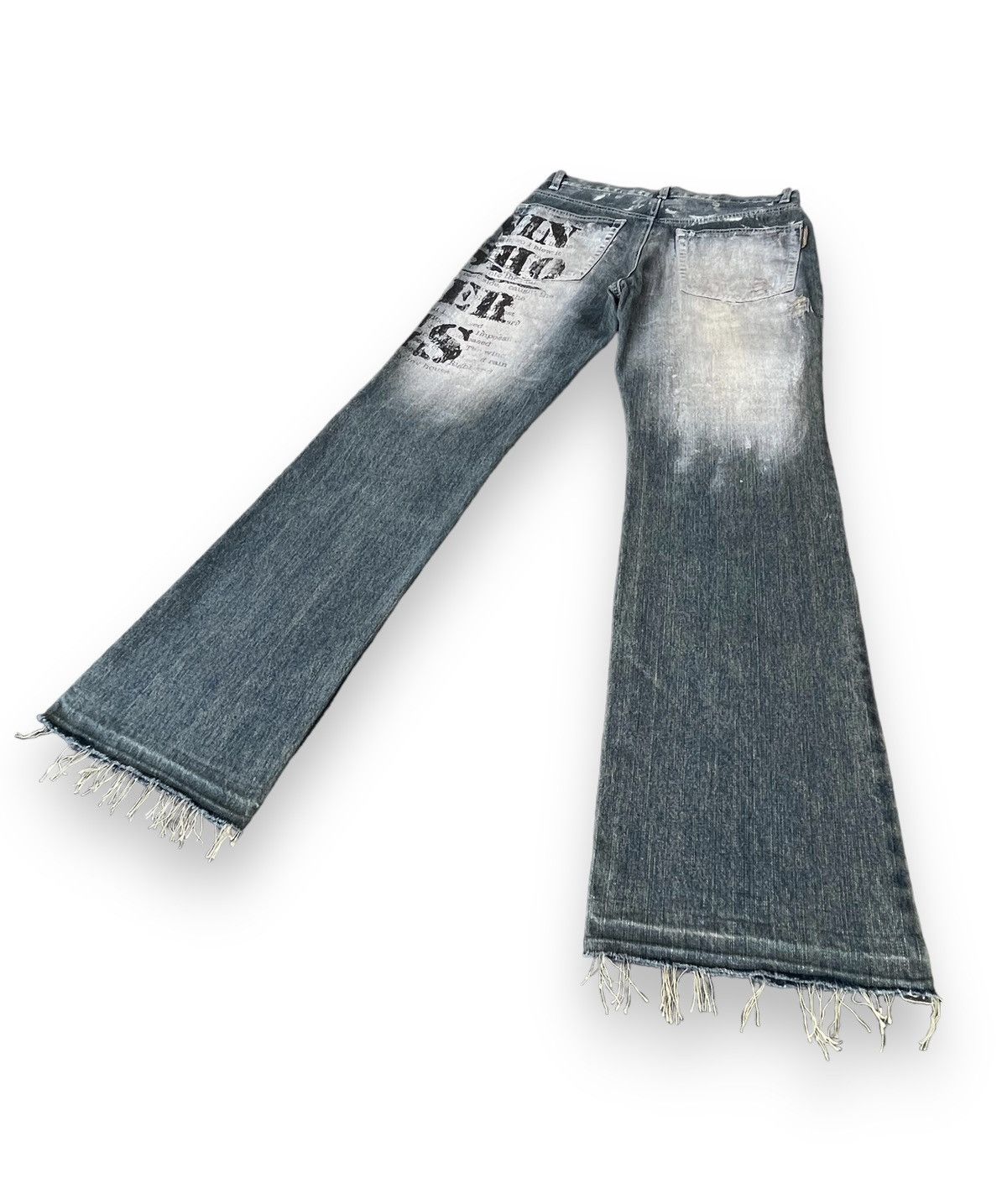 BERNINGS SHO FLARE🔥BERNINGS-SHO Distressed Seditionaries Bondage Zippers Size US 29 - 10 Thumbnail