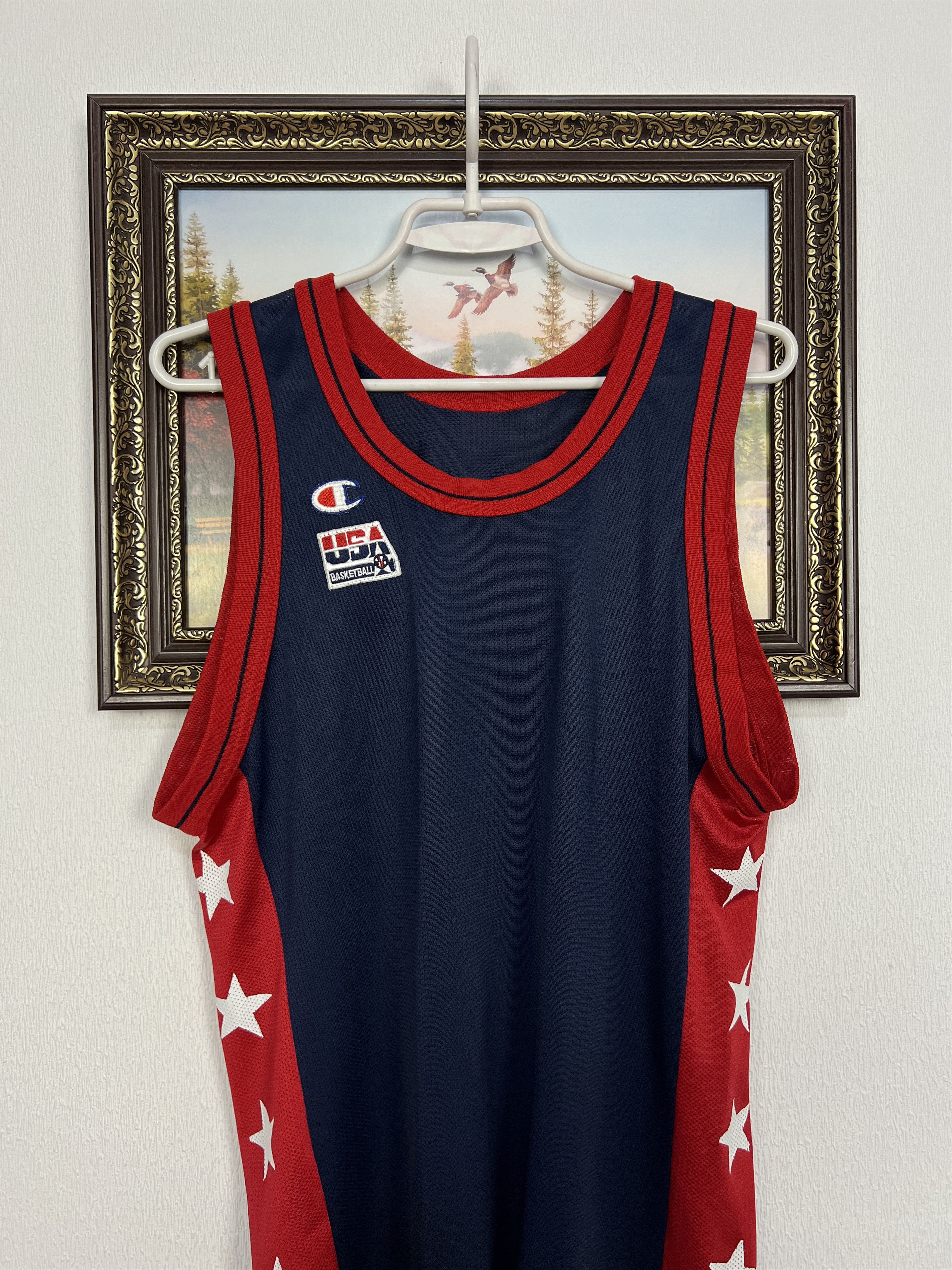 Champion Vintage 90's USA National Team NBA Basketball Jersey Trikot Size US M / EU 48-50 / 2 - 2 Thumbnail