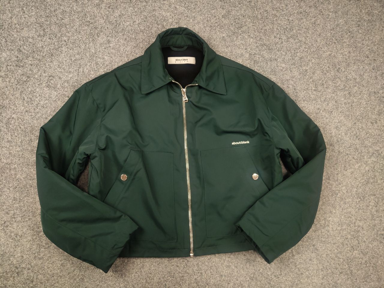 About:Blank About:blank Design Men's Box Logo Cropped Jacket Epsom Green Size US XS / EU 42 / 0 - 9 Thumbnail