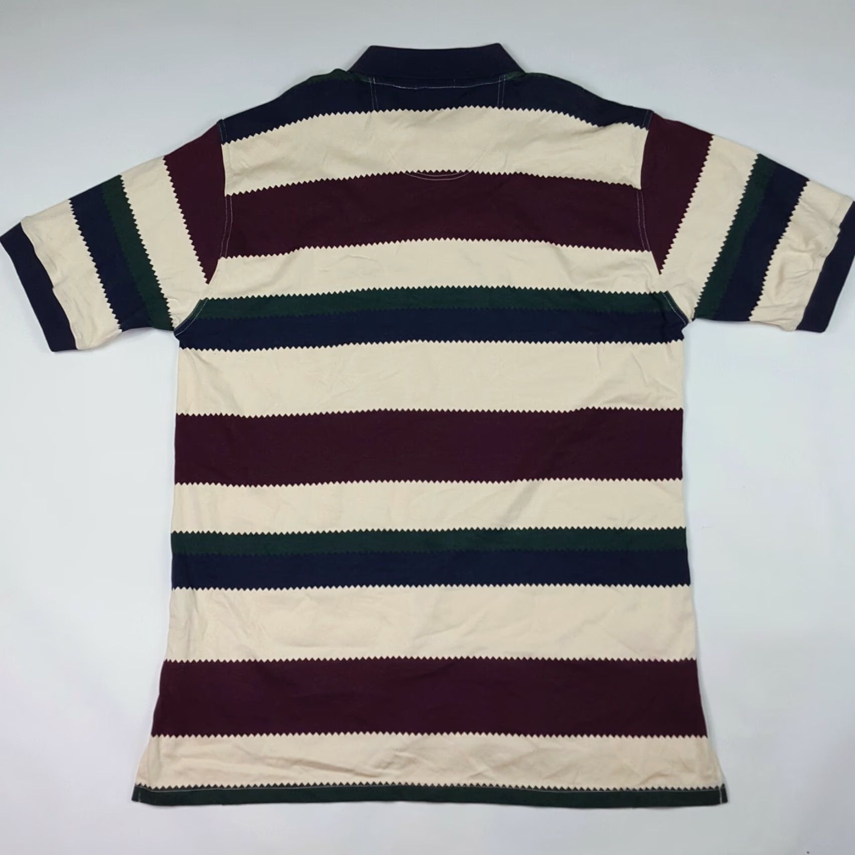 Vintage VTG Bunkers Golf Striped Men's Size 2XL Retro Sports Short Sleeve Polo Shirt Size US XXL / EU 58 / 5 - 6 Thumbnail