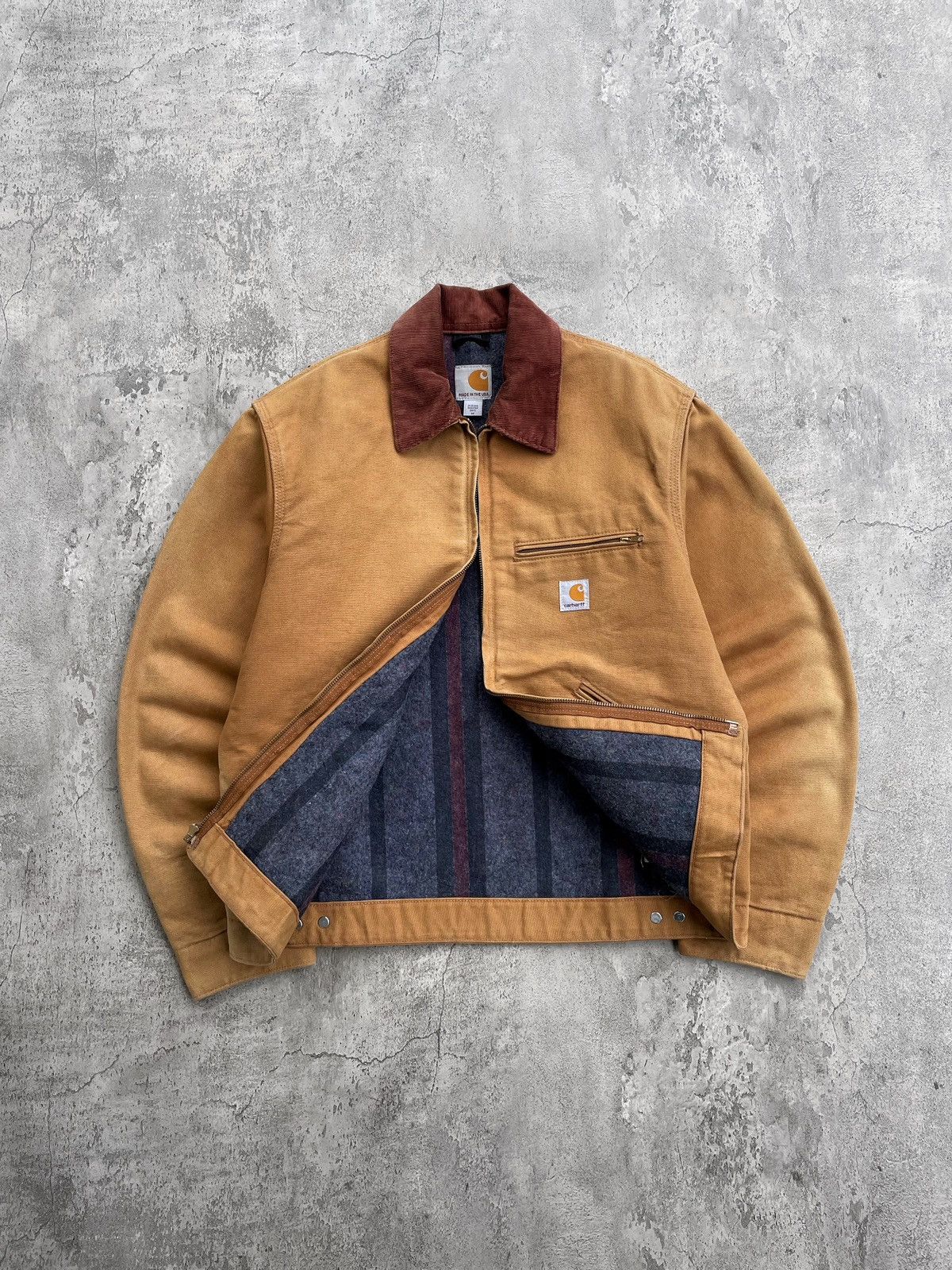 Carhartt 16' Faded Brown Tan Carhartt Detroit Jacket J001 BRN Size US M / EU 48-50 / 2 - 1 Thumbnail