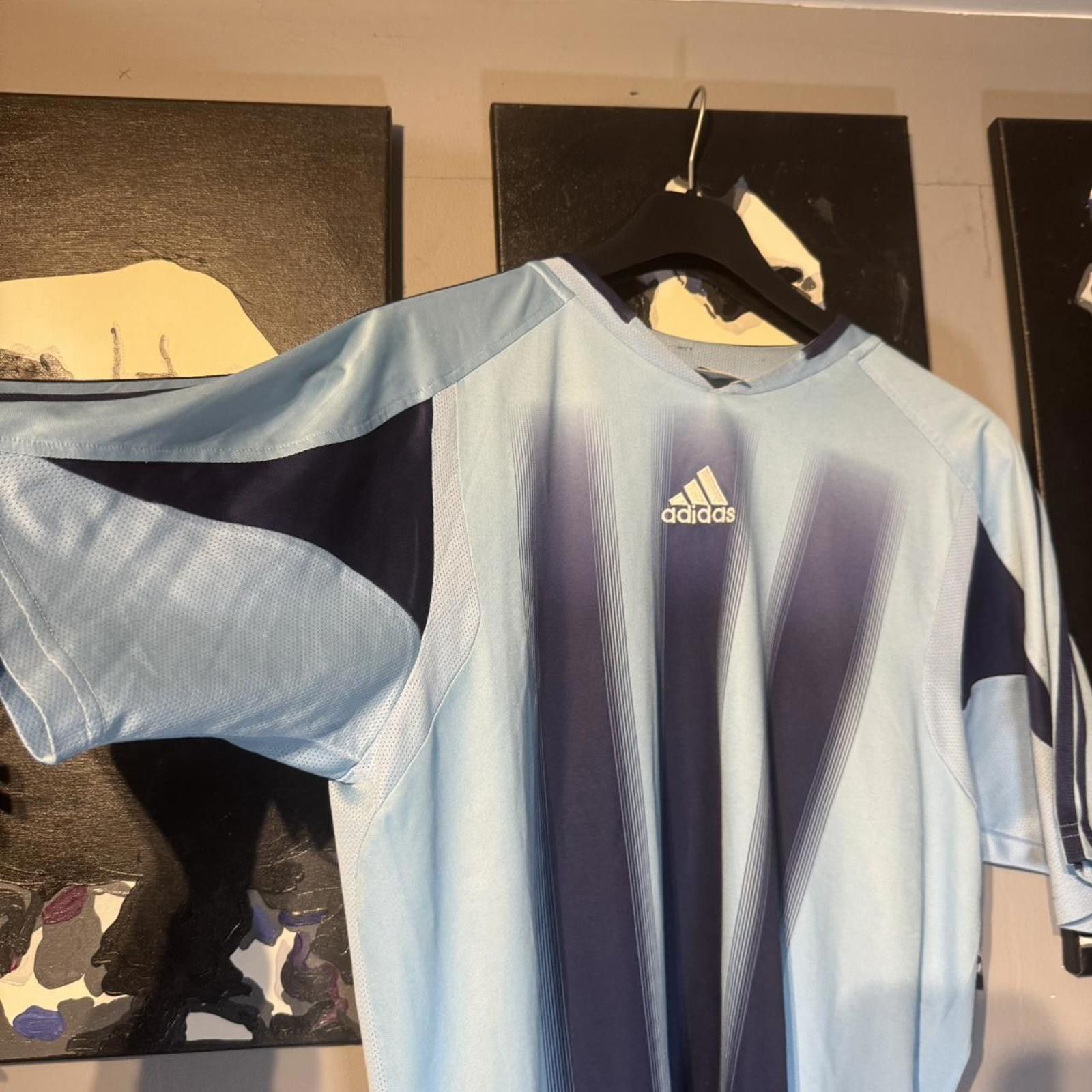 Adidas Adidas Teamgeist 2004 Training Jersey – Sky Blue / Navy Size US XL / EU 56 / 4 - 3 Thumbnail