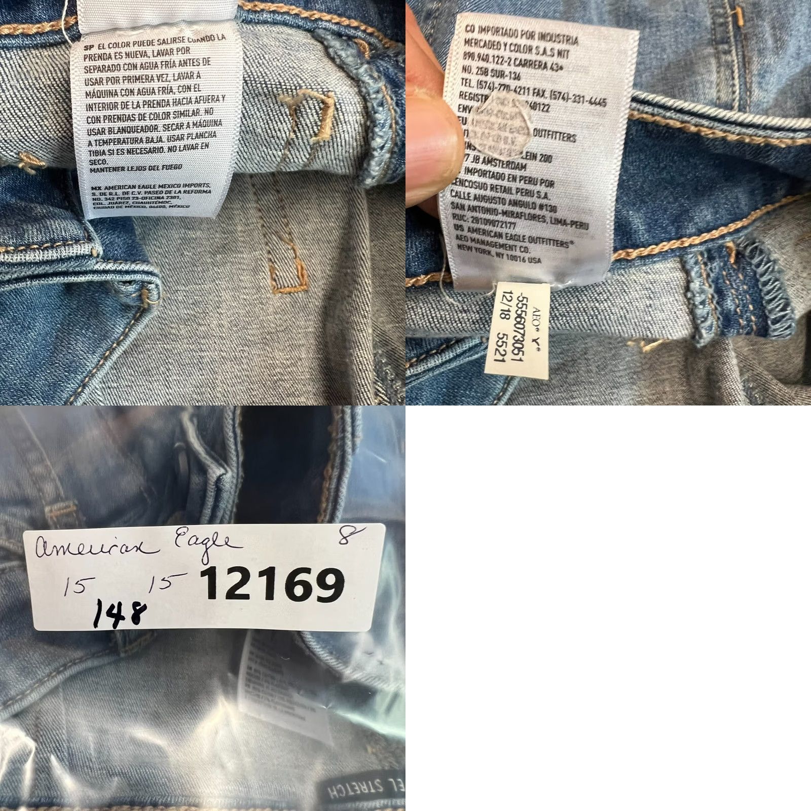 American Eagle Outfitters American Eagle Blue Jean Mini Skirt Women's Size 8 Stretch Denim 30X15 Size 30" / US 8 / IT 44 - 8 Thumbnail