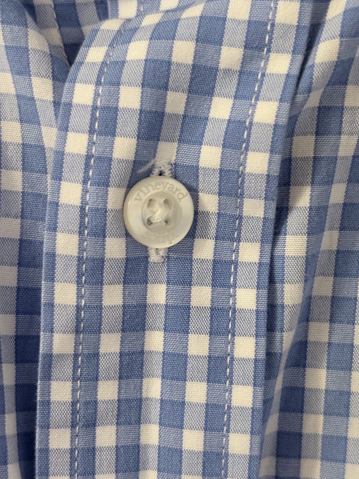 Vineyard Vines Vineyard Vines Blue Gingham Button-Down Whale Shirt Size US XXL / EU 58 / 5 - 4 Thumbnail
