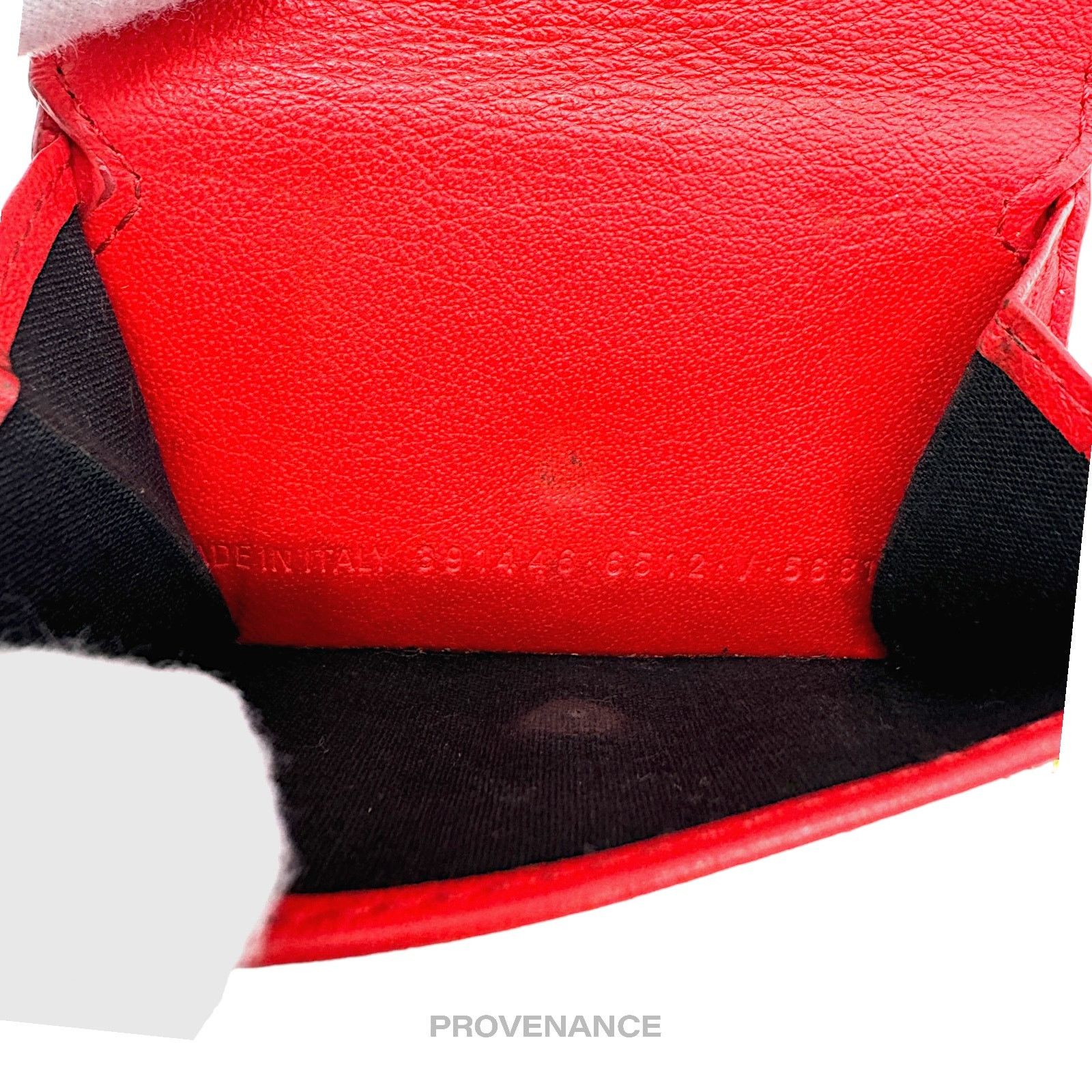 Balenciaga 🔴 Balenciaga Papier Mini Wallet - Red Leather Size ONE SIZE - 10 Thumbnail