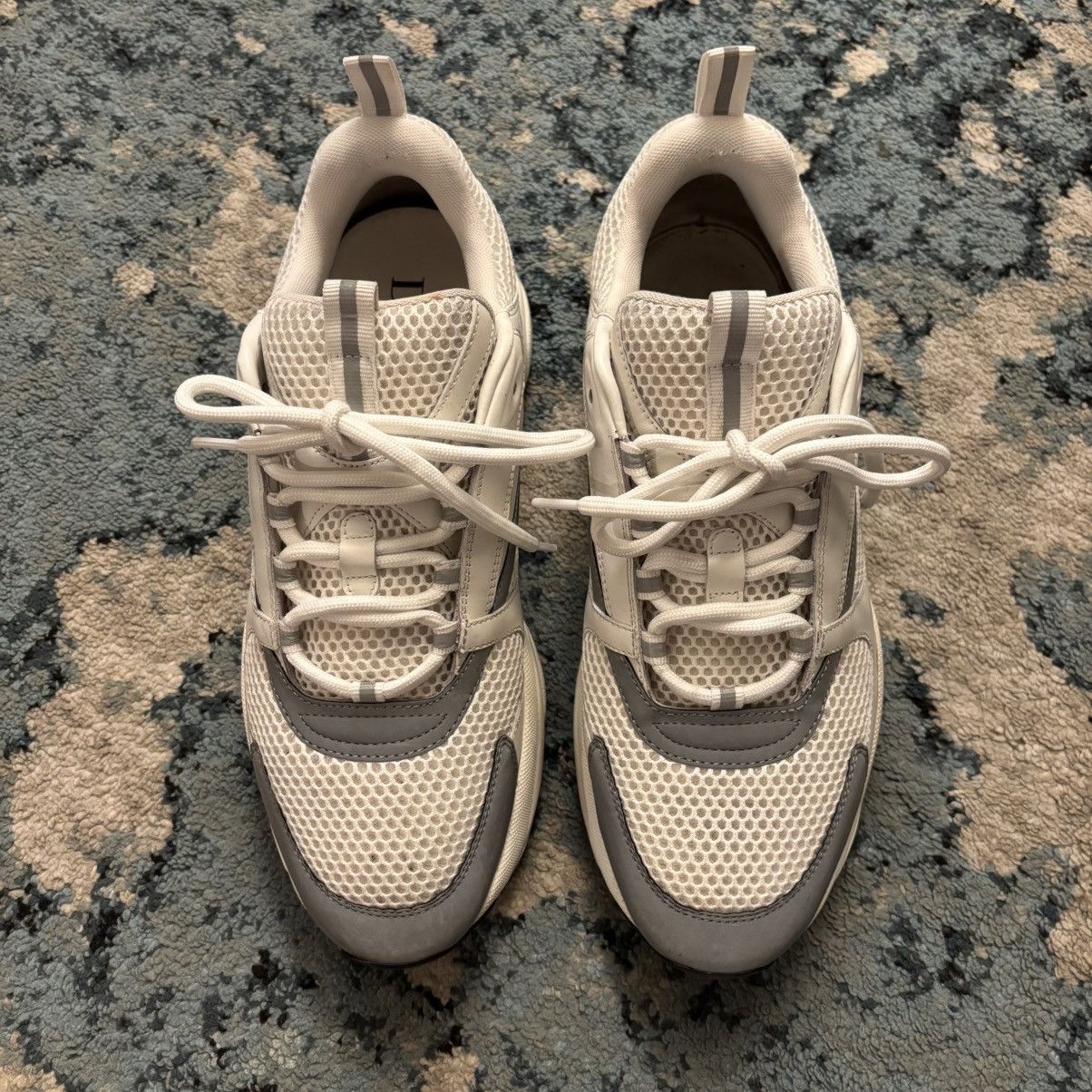 Dior Dior B22 Reflective White Sneakers Size 45 (12US) No Box Size US 12 / EU 45 - 3 Thumbnail