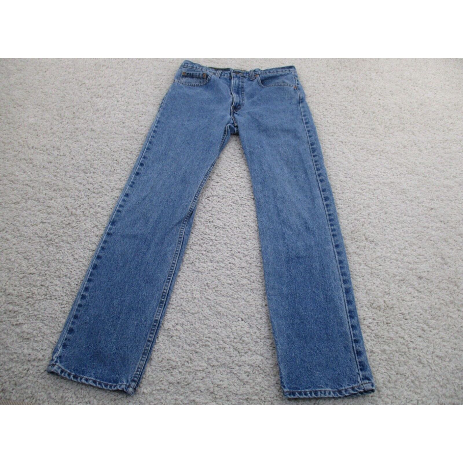 image of Levis Vintage Levi's Jeans Mens 33X32 Blue 505 Denim Outdoor Western Made In Canada in White