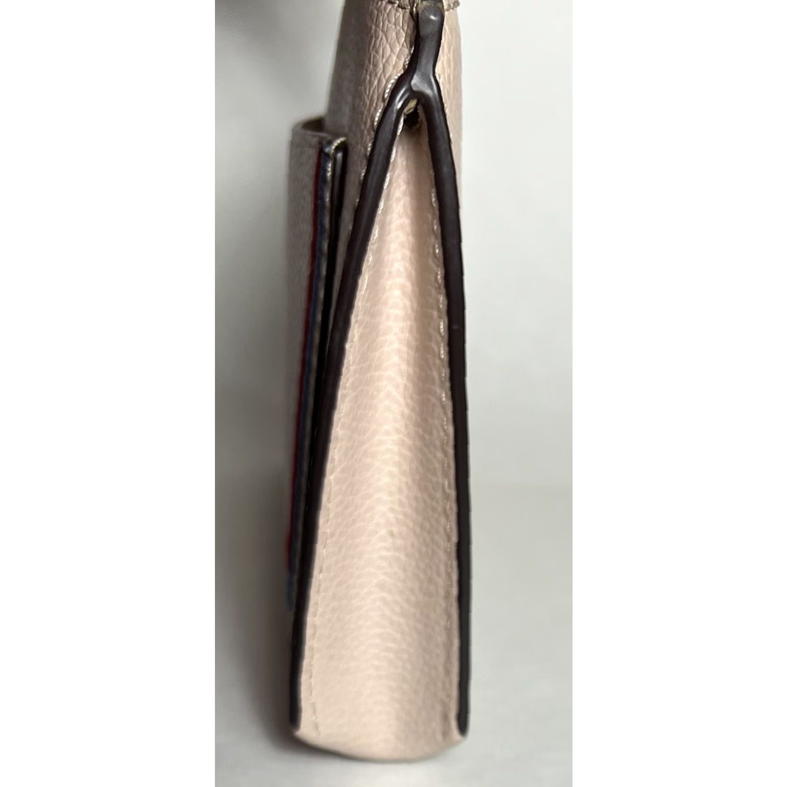 Vintage KATE SPADE Eva Embroidered Warm Beige Leather Wallet Clutch Wristlet Ladies Wallet/Clutch/Wristlet Size ONE SIZE - 4 Thumbnail