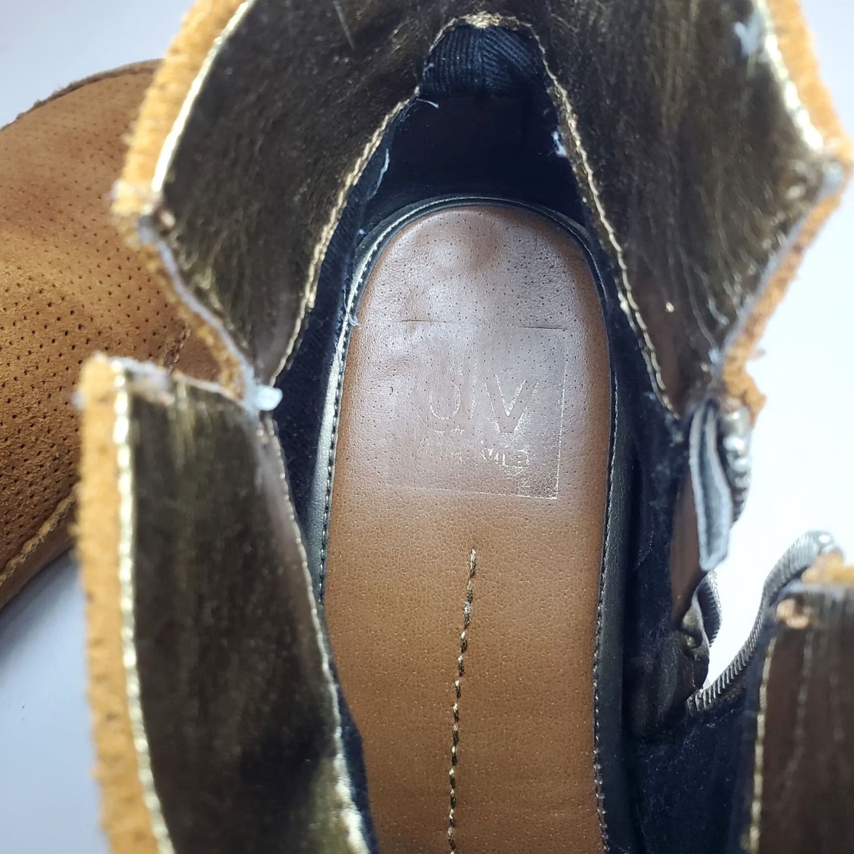 Dolce Vita Dolce Vita Women Bootie Brown Suede Boho Zip Ankle Boot Wedge Sz 9 Size US 9 / IT 39 - 6 Thumbnail