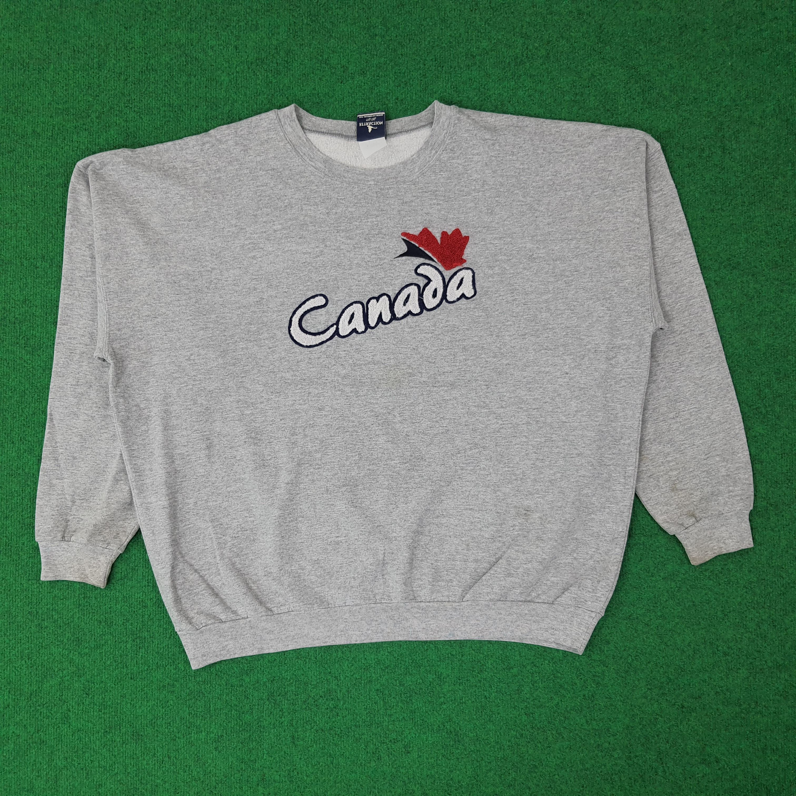 ATTRACTIONS Vintage ATTRACTION Canada Sweatshirt C254N12 Size US XXL / EU 58 / 5 - 1 Thumbnail