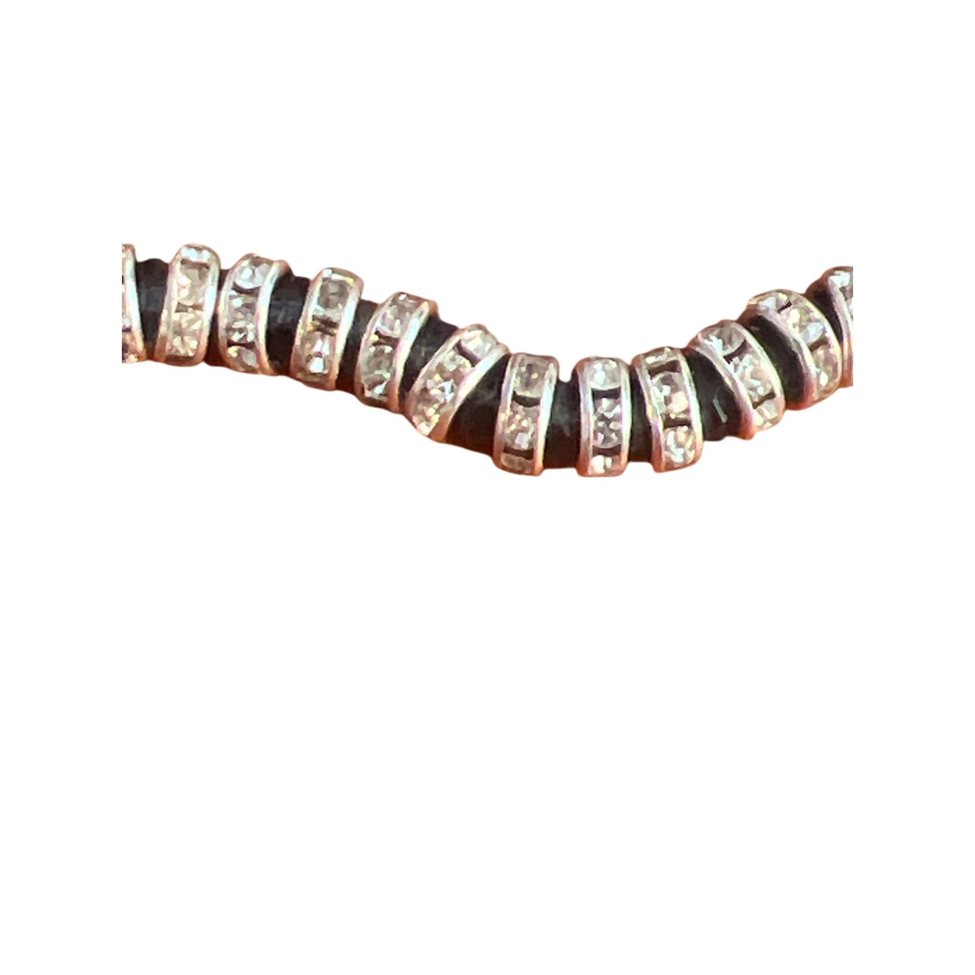Other Auburn Tigers Crystal Bead Stretch Necklace Logo Pendant Sil Size ONE SIZE - 4 Thumbnail