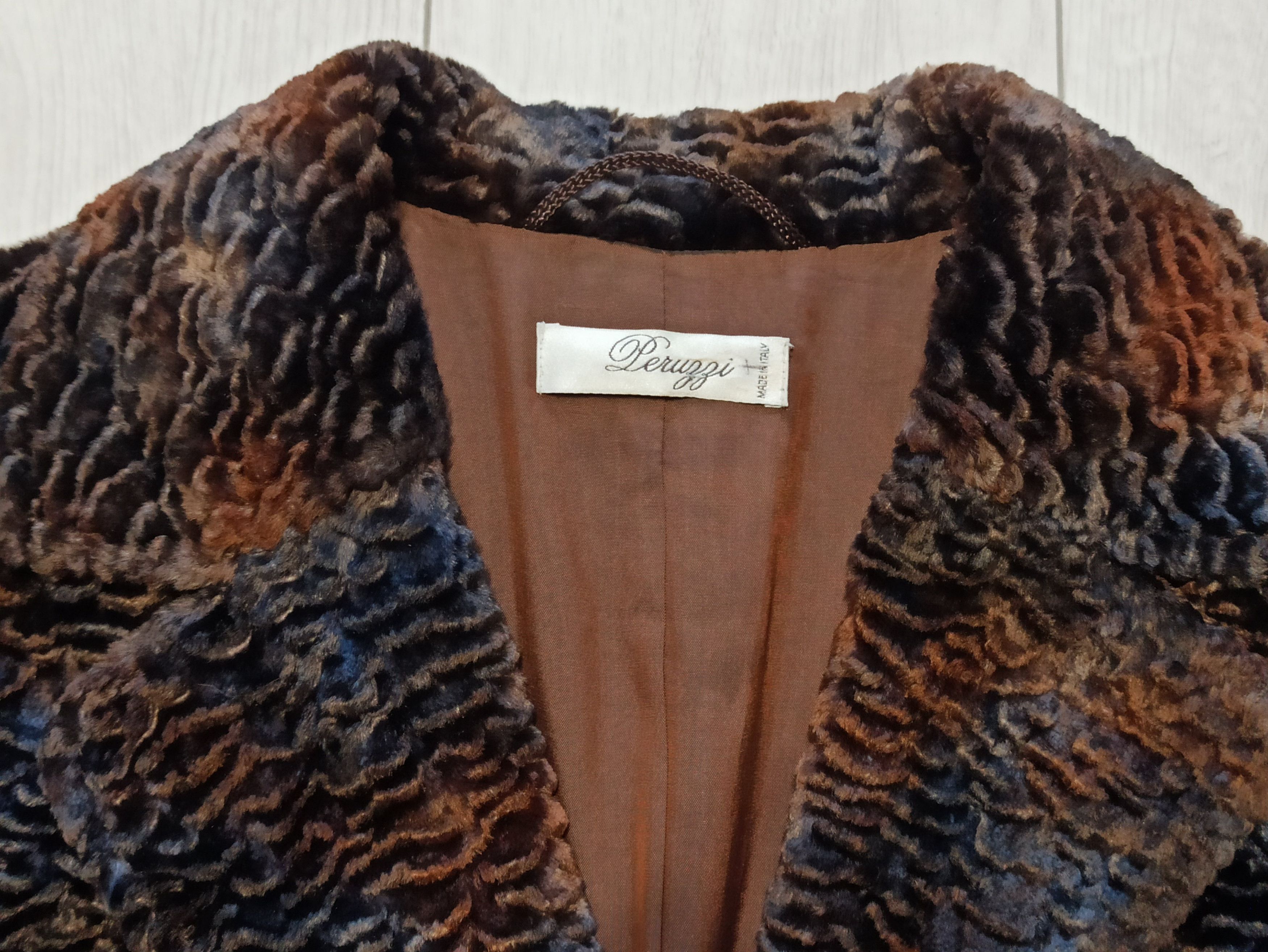 Vintage Peruggi Women Viscose Coat Size XS / US 0-2 / IT 36-38 - 2 Thumbnail