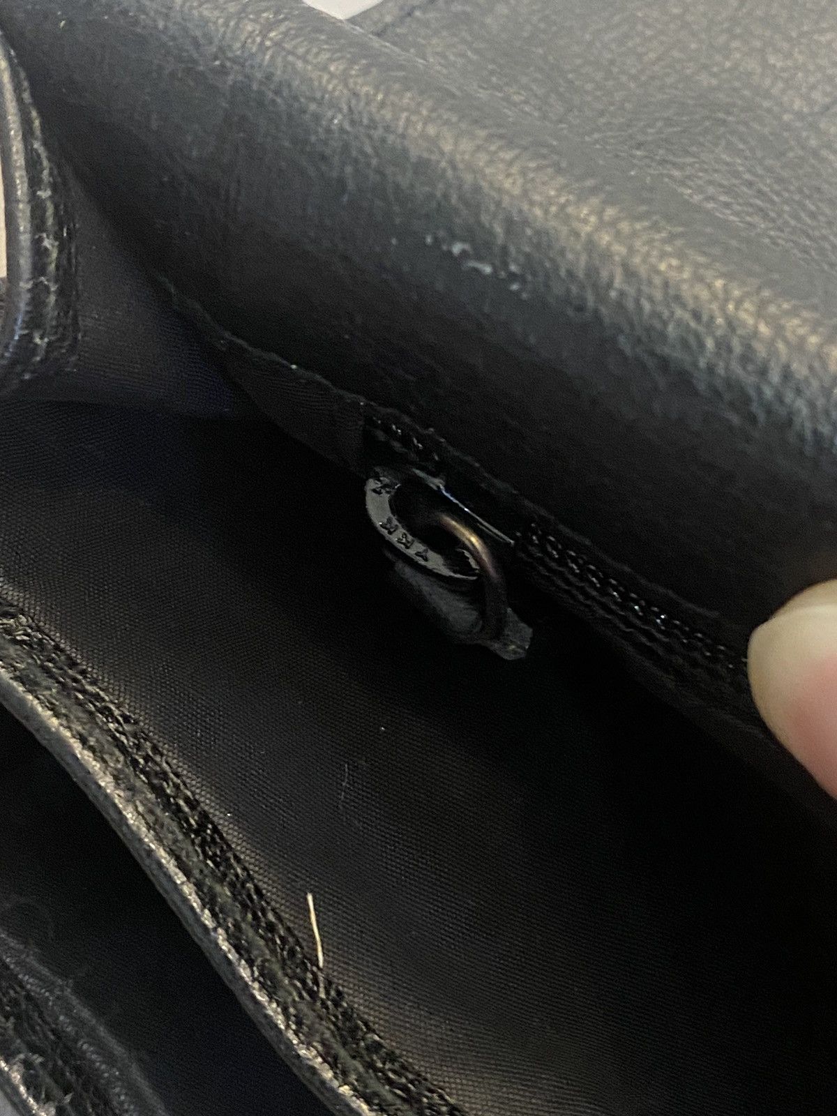 Gucci Gucci Leather Clutch Bag Black Made Italy Size ONE SIZE - 11 Thumbnail