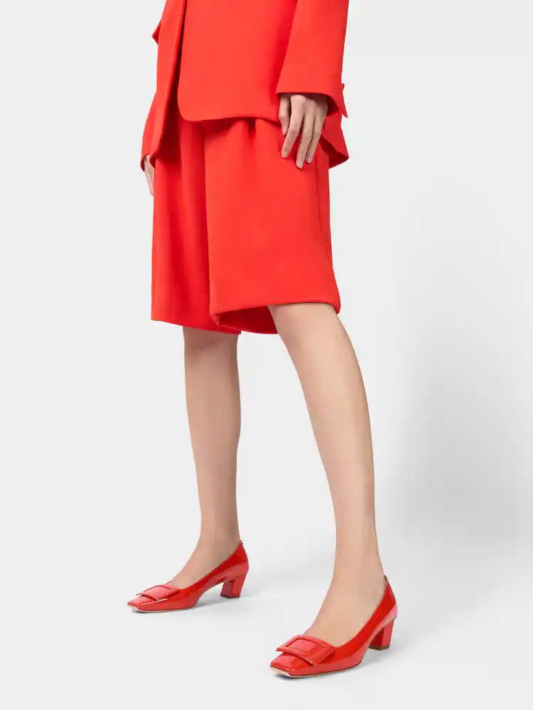 Roger Vivier o1s22i1n0824 Patent Leather Belle 45 Pumps in Red Size US 8 / IT 38 - 8 Thumbnail