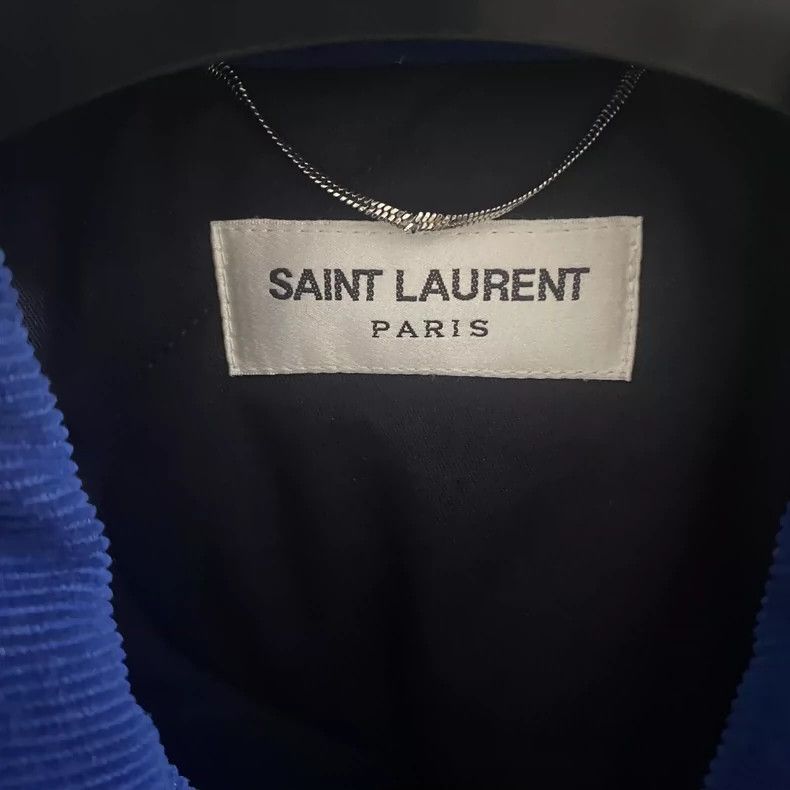 Saint Laurent Paris saint Laurent paris17 FW Blue Corduroy Teddy jacket 2503-N Size US L / EU 52-54 / 3 - 3 Thumbnail