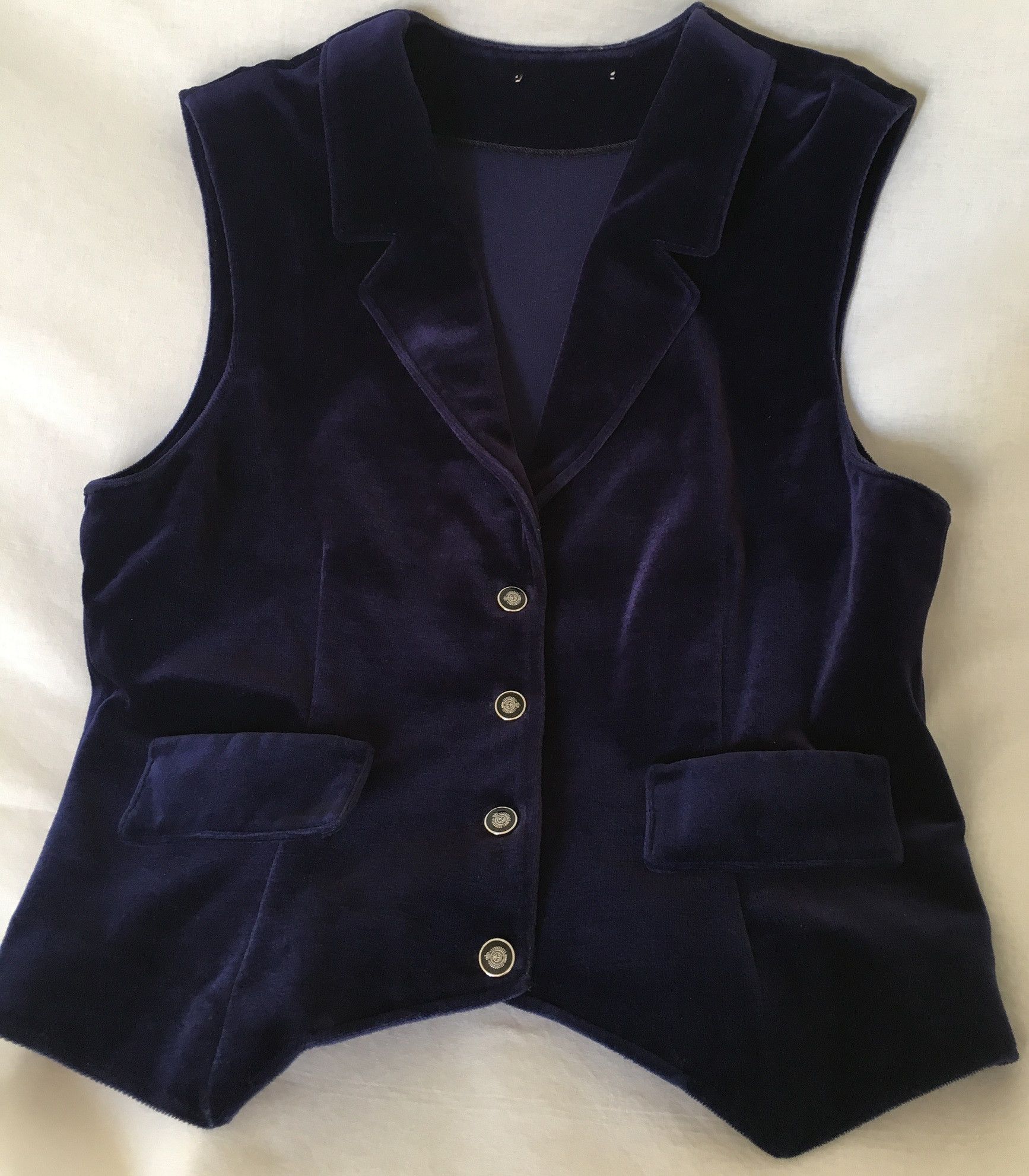 Other Velvet Waistcoat Size XL / US 12-14 / IT 48-50 - 2 Thumbnail
