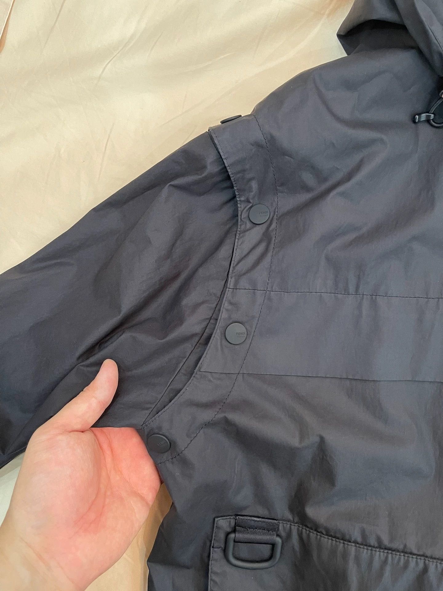 Fendi Fendi Double-Sided Full Logo/Workwear Jkt 50, Detach Sleeves Size US M / EU 48-50 / 2 - 5 Thumbnail