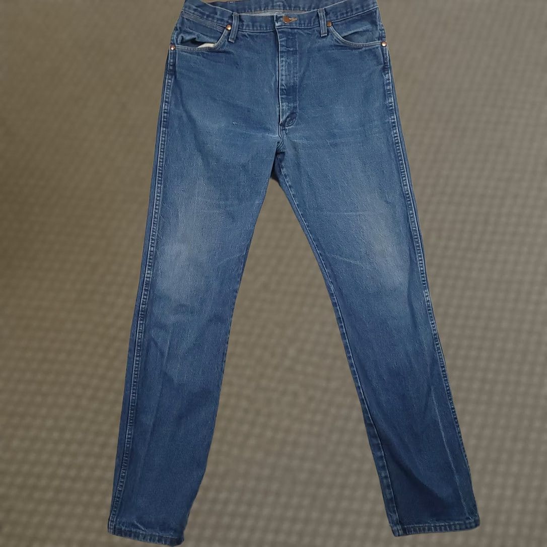 Wrangler VINTAGE Wrangler 13MWZ Cowboy Cut Jeans Mens 36X36 Denim Blue Straight Leg Mens Regular Waist 34 36 Inseam 36 Size US 36 / EU 52 - 1 Thumbnail