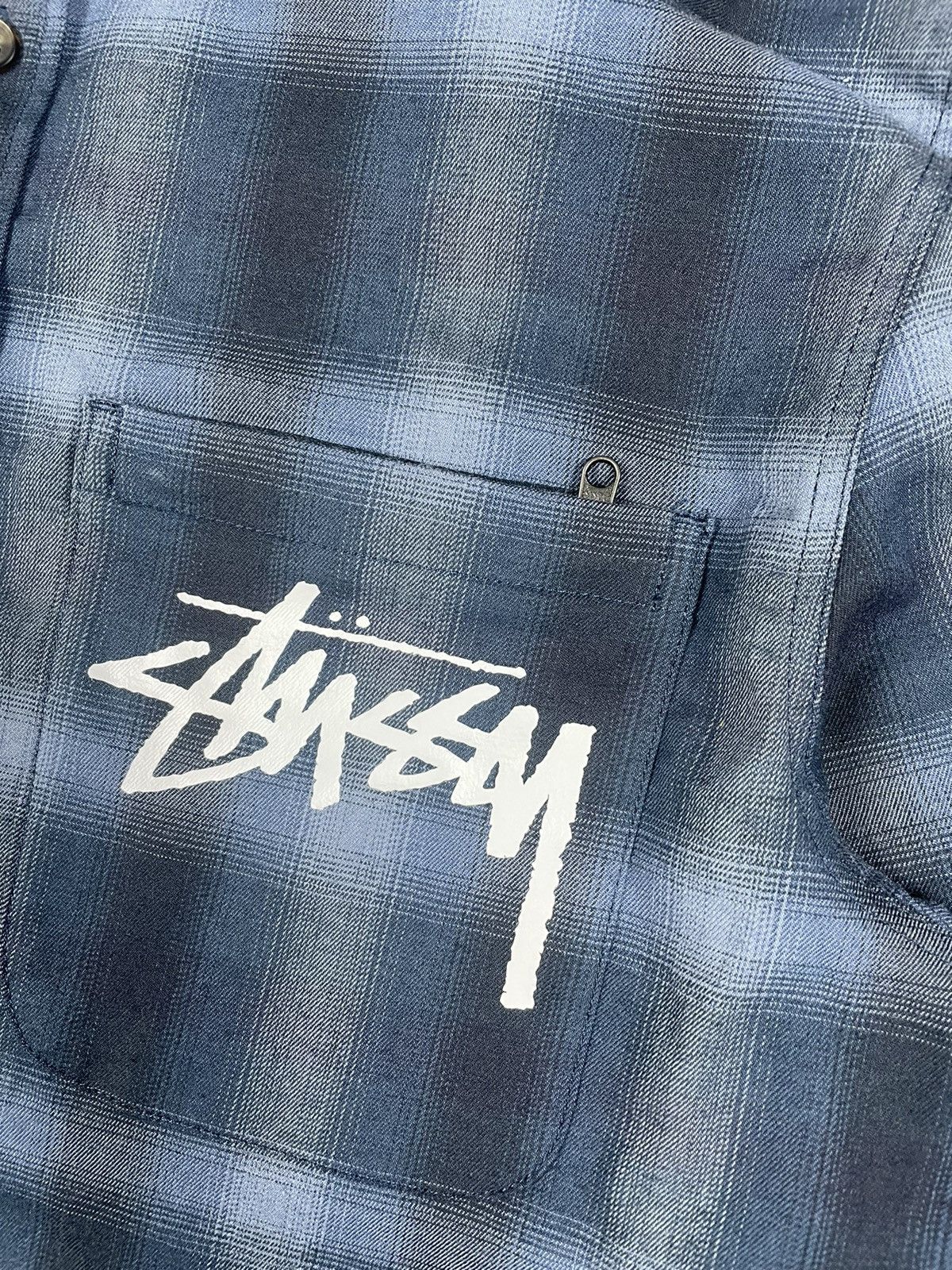 Stussy Stussy Ny Y2K Big Logo Plaid Shirt Size: M Size US L / EU 52-54 / 3 - 3 Thumbnail