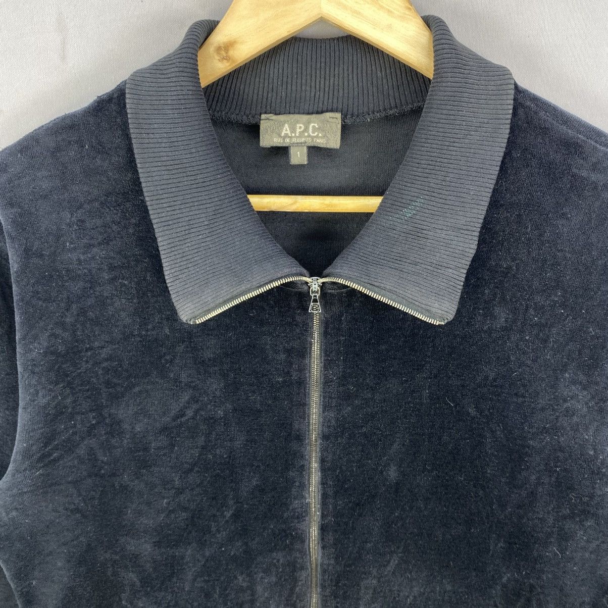 A.P.C. Vintage A.P.C Velvet Zipper Jacket Size US S / EU 44-46 / 1 - 4 Thumbnail