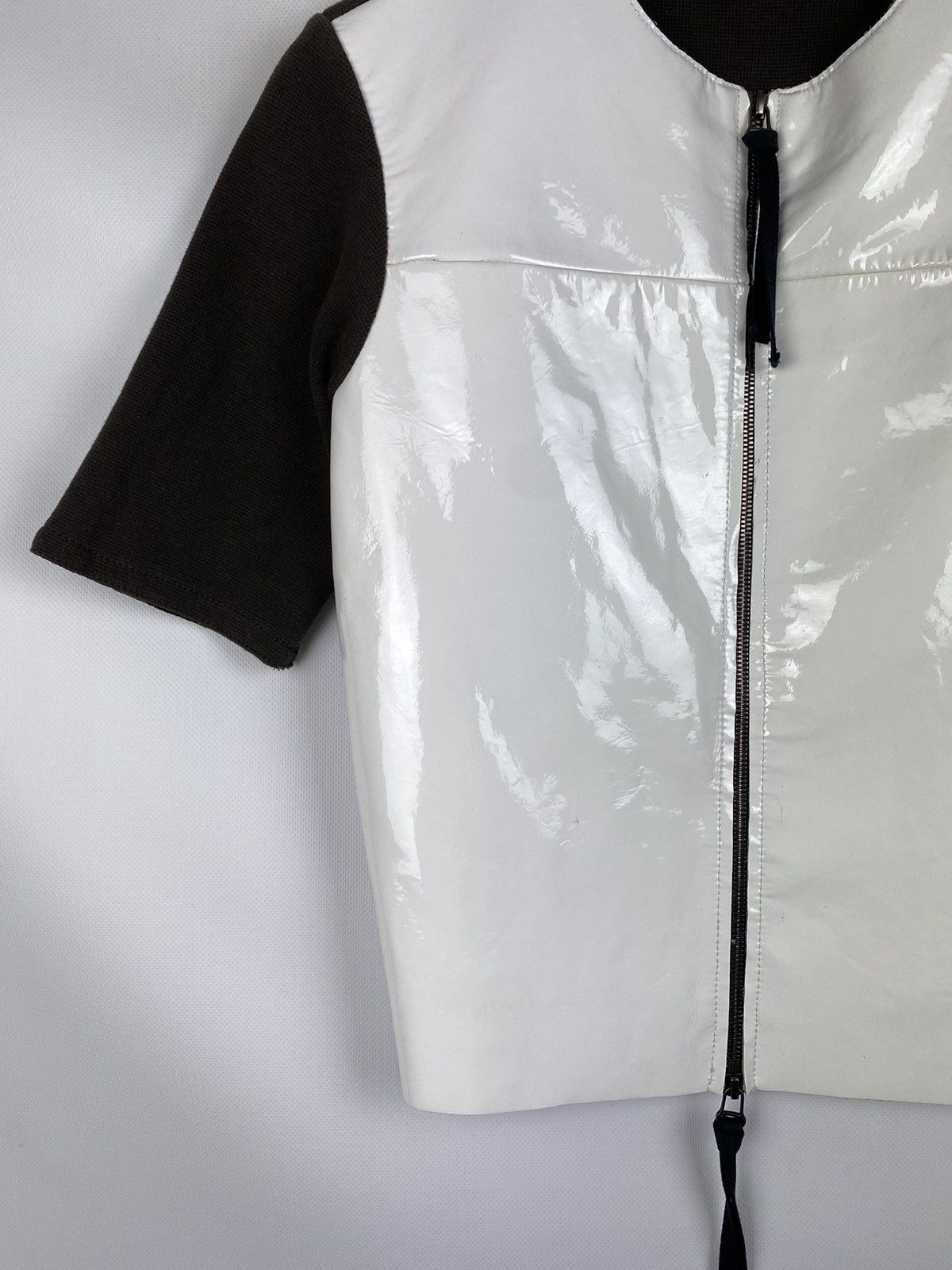 Marni Marni H&M ladies short sleeve patent leather full zip jacket Size S / US 4 / IT 40 - 7 Thumbnail