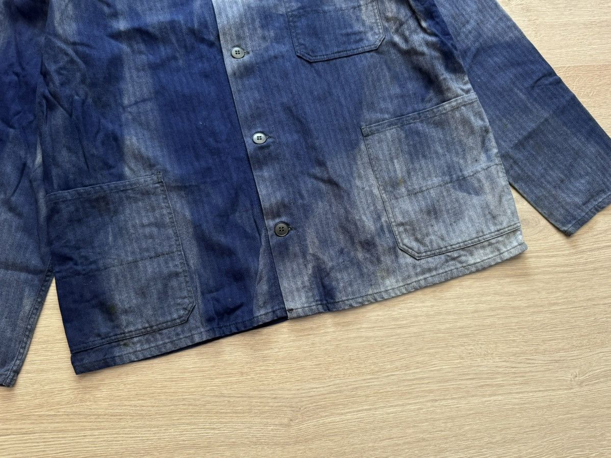 Le Laboureur Vintage Sunfaded Worker Le Laboureur Chore Trashed Jacket Size US L / EU 52-54 / 3 - 3 Thumbnail