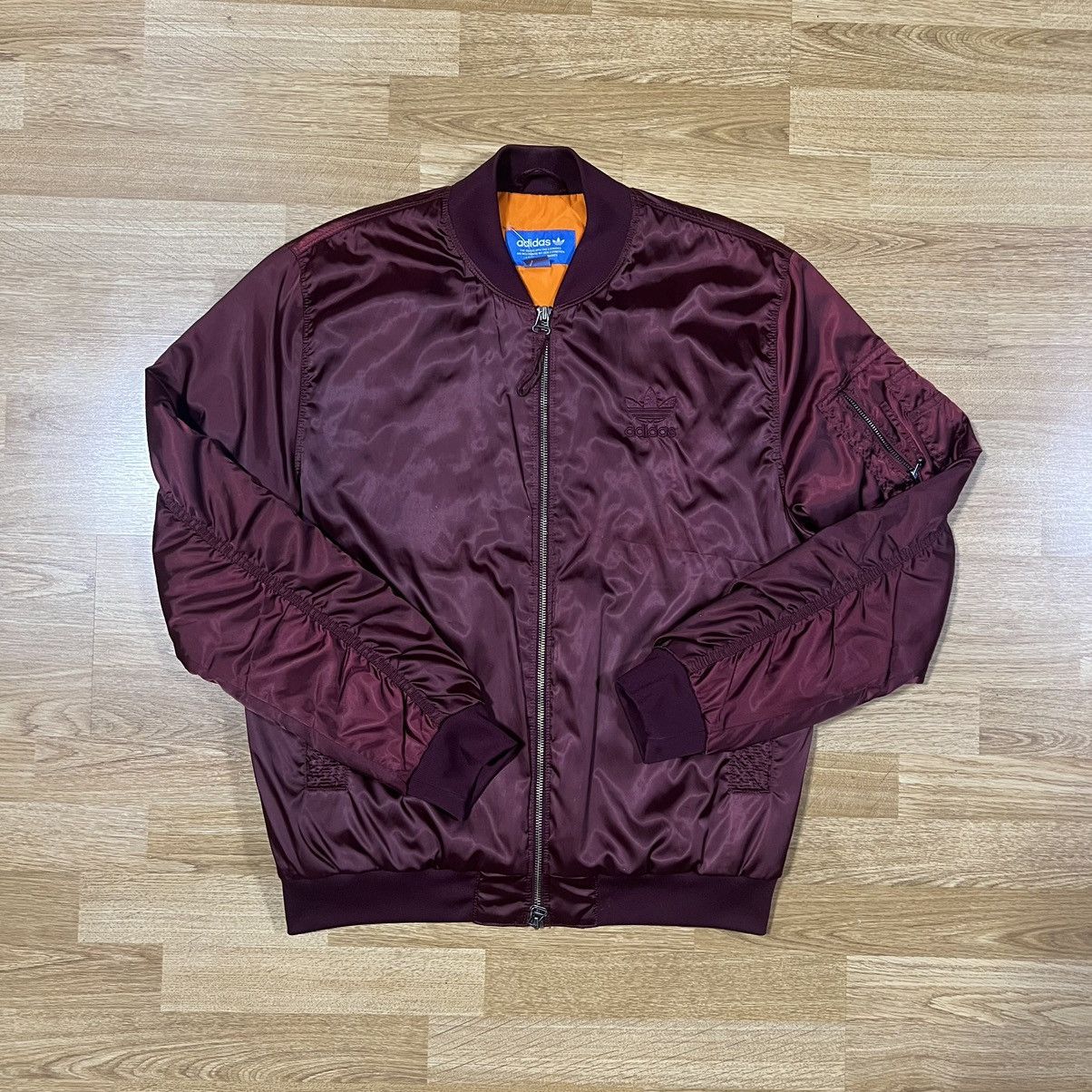 Adidas Adidas Originals Bomber Red Satin Size US M / EU 48-50 / 2 - 1 Thumbnail