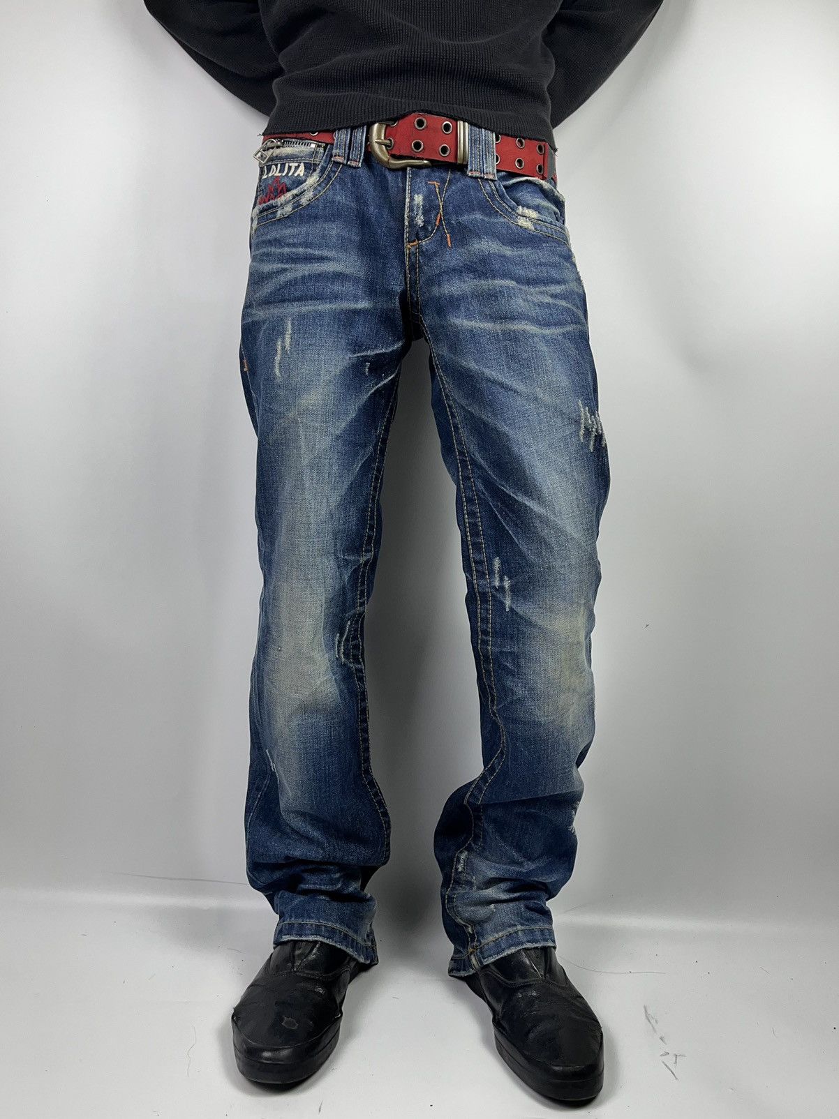 If Six Was Nine yoshitomo nara lolita mudwash jeans pant Size US 30 / EU 46 - 12 Thumbnail