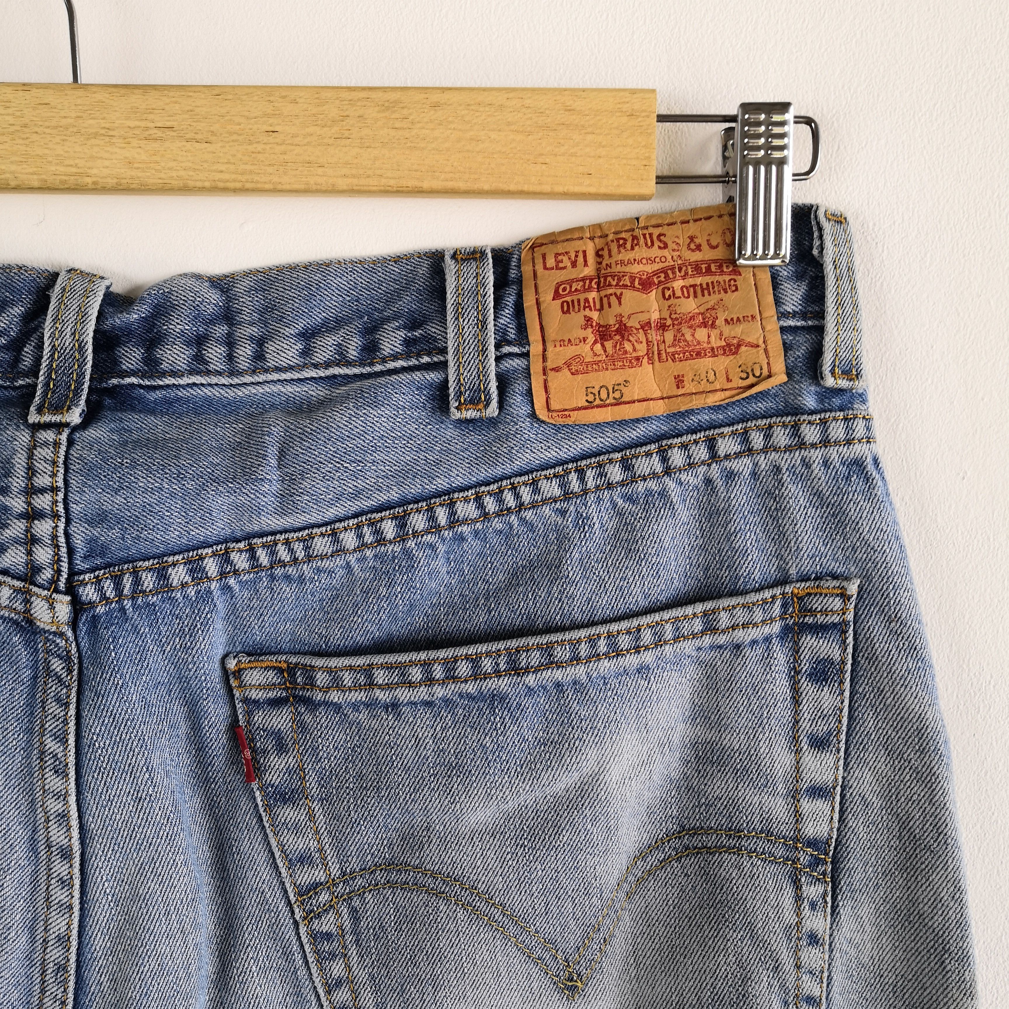 Levi's Vintage Y2K Levis 505 Light Wash Denim Levi's Faded Jeans Size US 38 / EU 54 - 5 Thumbnail