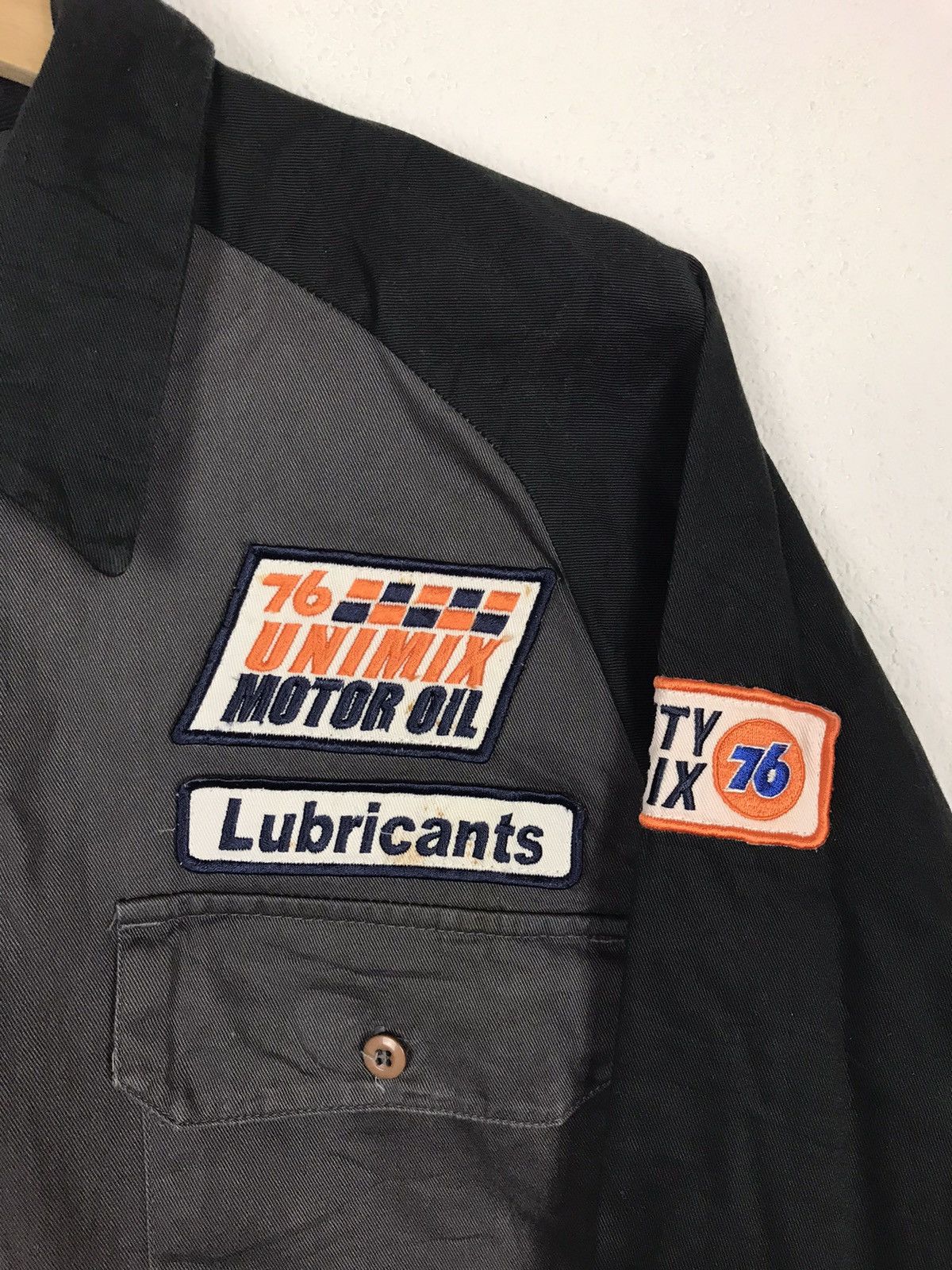 Japanese Brand × Vintage Vintage Required 76 Lubricants Zipper Long Sleeve Shirt Size US M / EU 48-50 / 2 - 4 Thumbnail