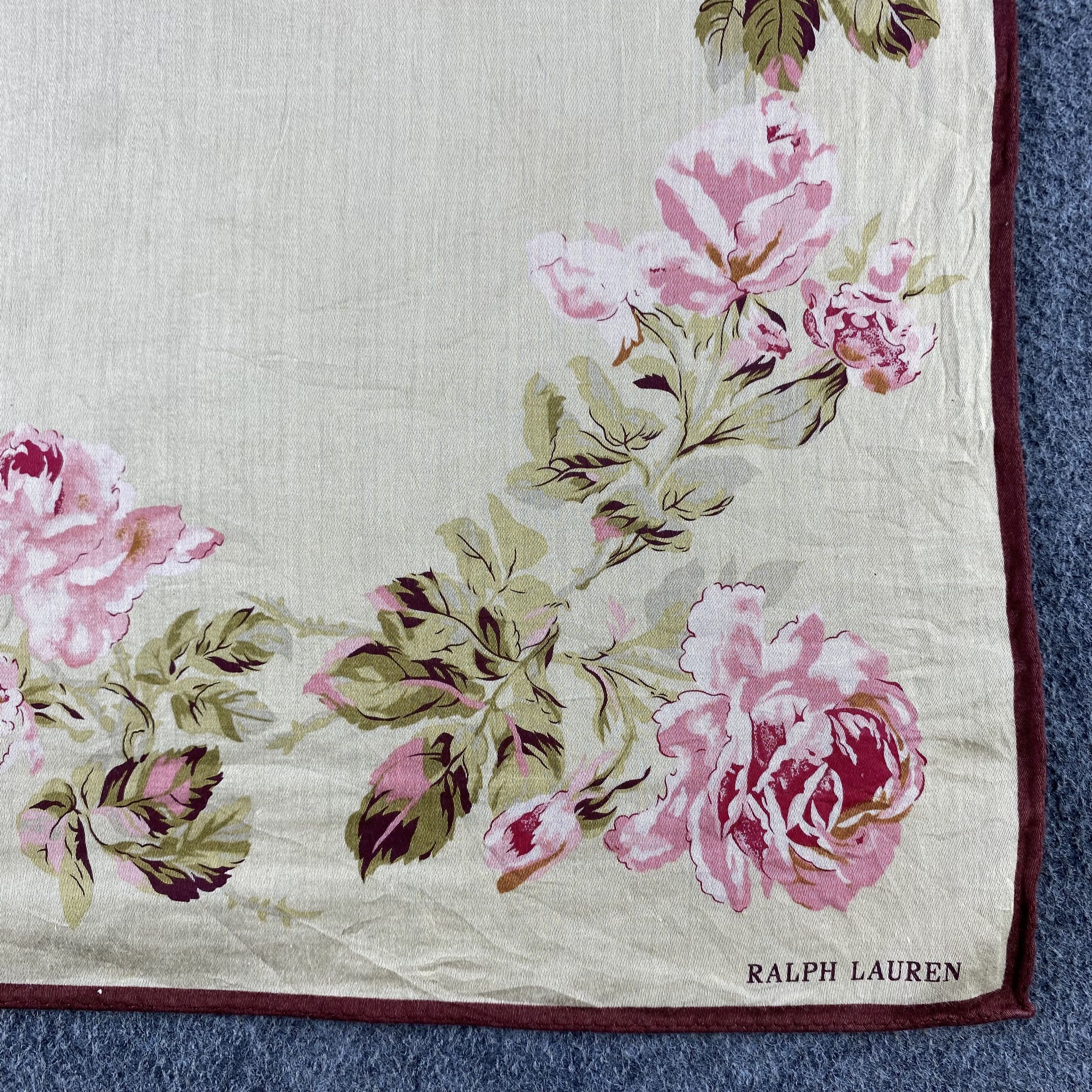 Ralph Lauren × Vintage Ralph Lauren Handkerchief/Neckerchief/Bandana HC737 Size ONE SIZE - 3 Thumbnail
