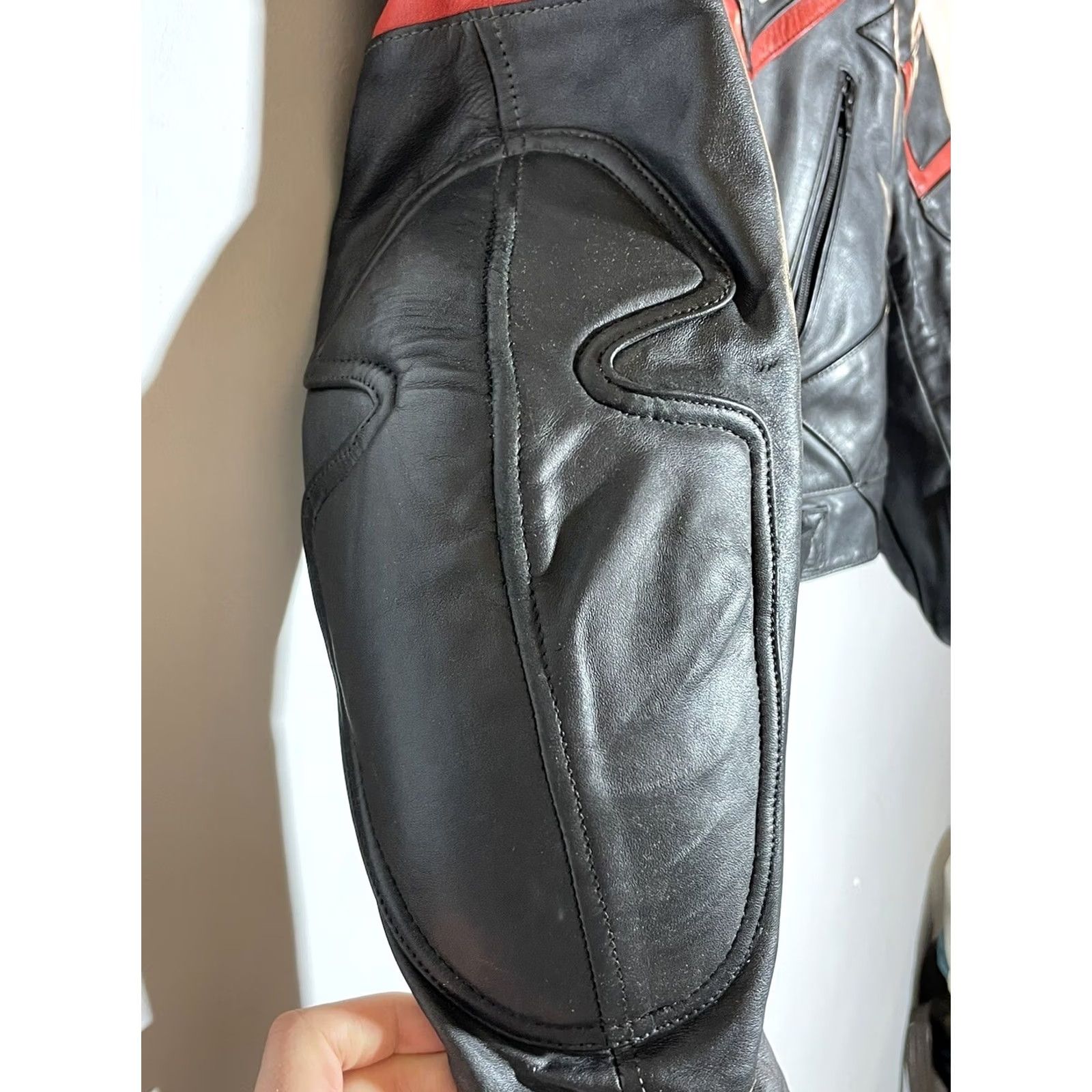 Vintage VINTAGE Patchwork IXS Leather Jacket Motorcycle Mens Regular Size M Black Size US M / EU 48-50 / 2 - 7 Thumbnail