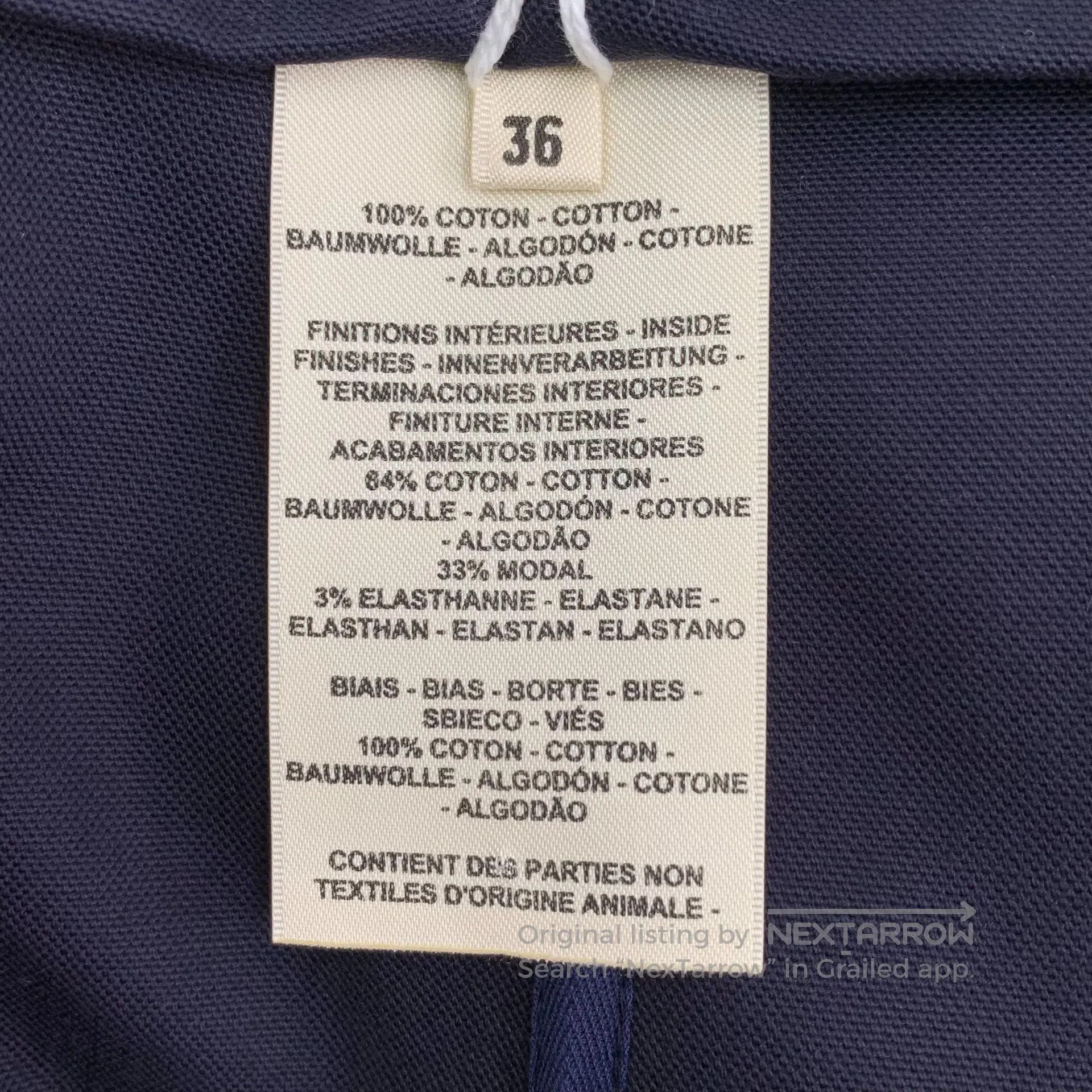 Hermes Hermes Navy blue bell chain cotton casual half skirt| Size 35" - 8 Thumbnail