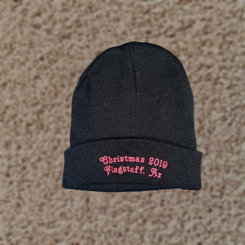 Vintage Unbranded Beanie Toque Adult One Size Black Knit Acrylic Ski Christmas Flagstaff AZ Size ONE SIZE - 1 Thumbnail