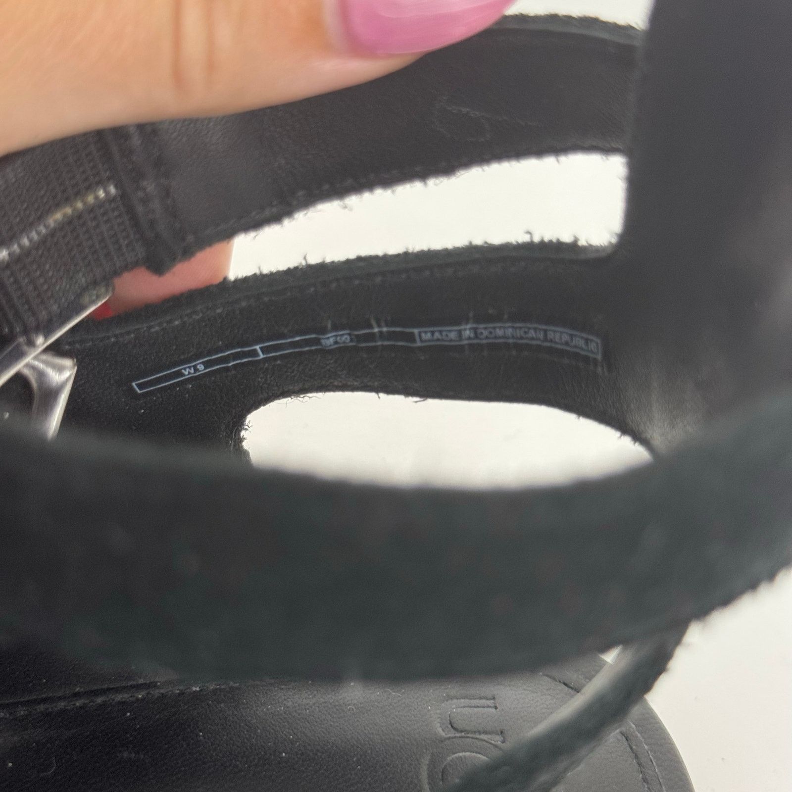 Ugg UGG Lecia Black Leather Ankle Wrap Sandal Size 9 Size US 9 / IT 39 - 9 Thumbnail