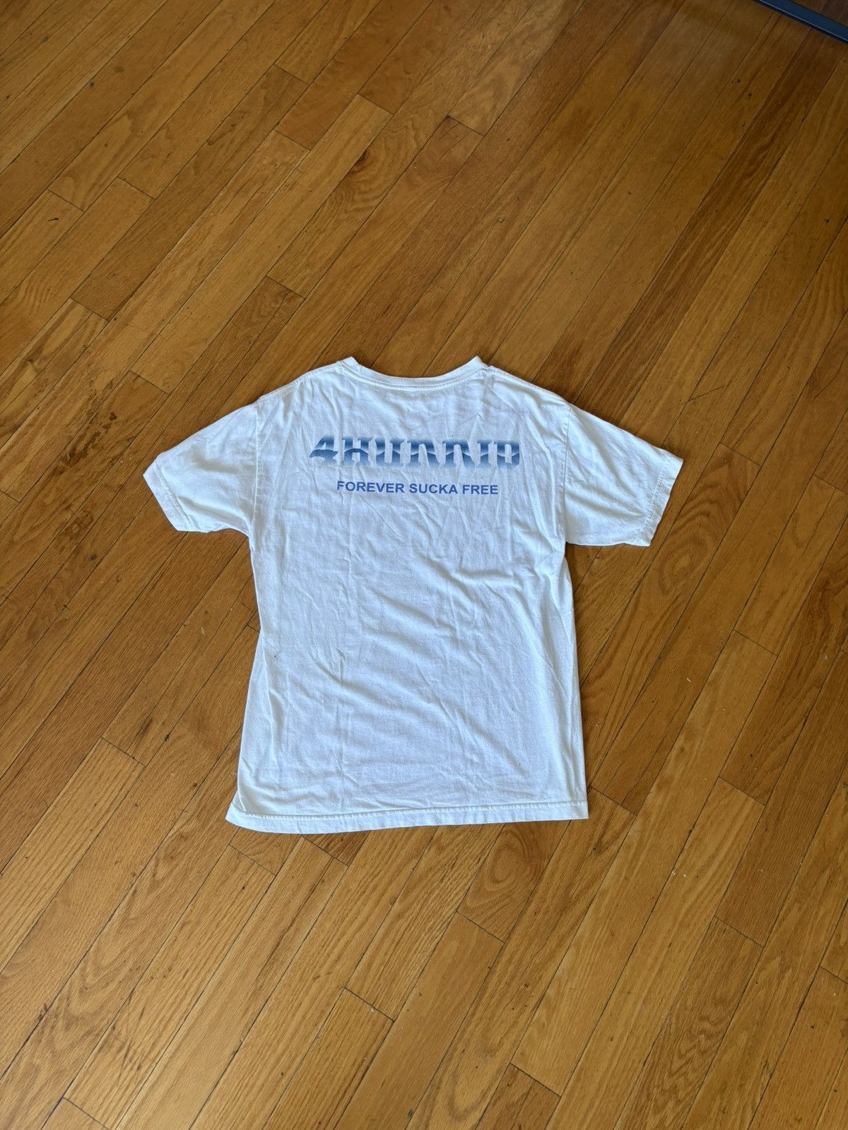4HUNNID 4HUNNID White and blue tee Size US M / EU 48-50 / 2 - 2 Thumbnail